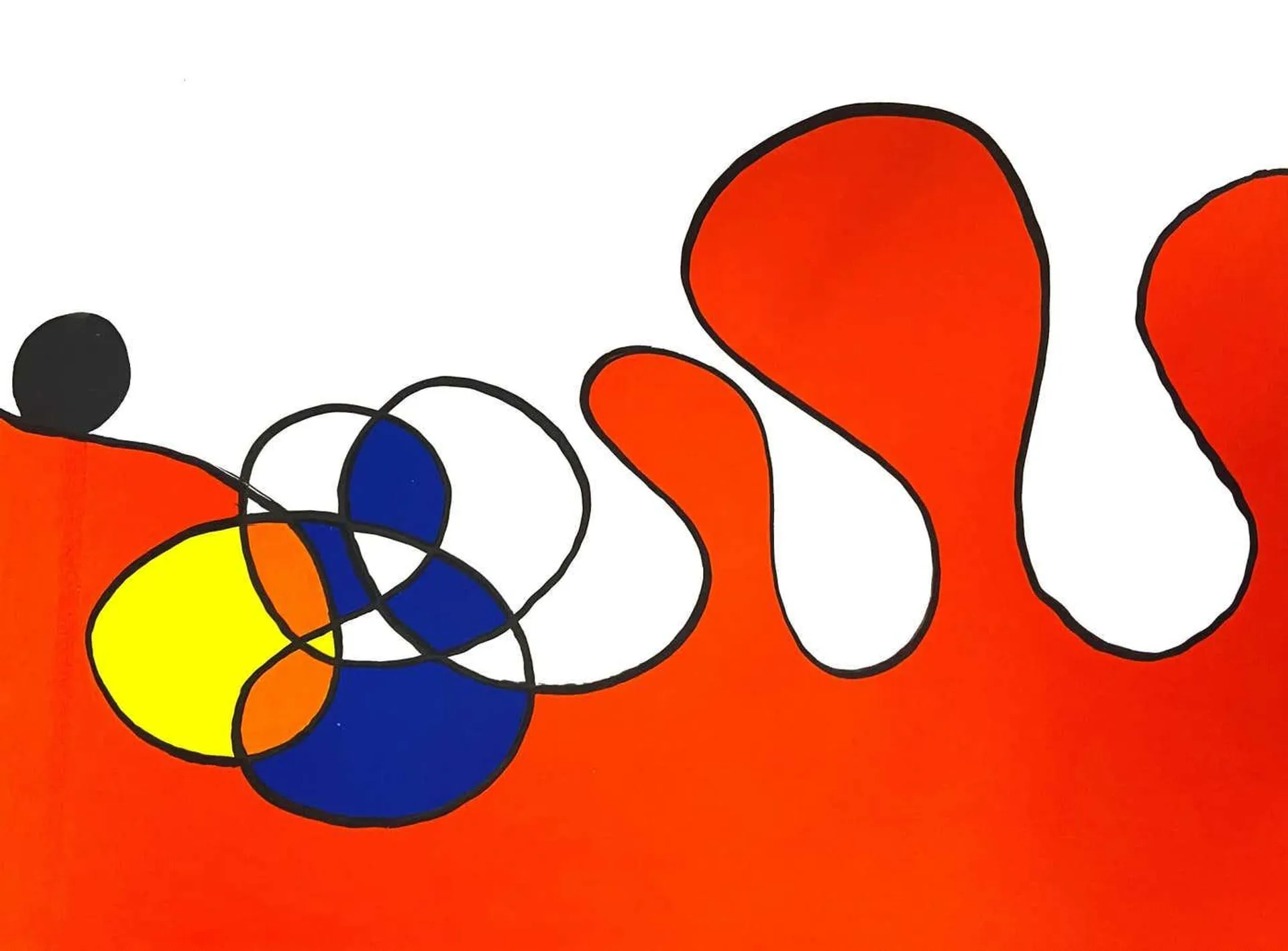 Alexander Calder Alexander Calder lithograph derrière le miroir c.1967