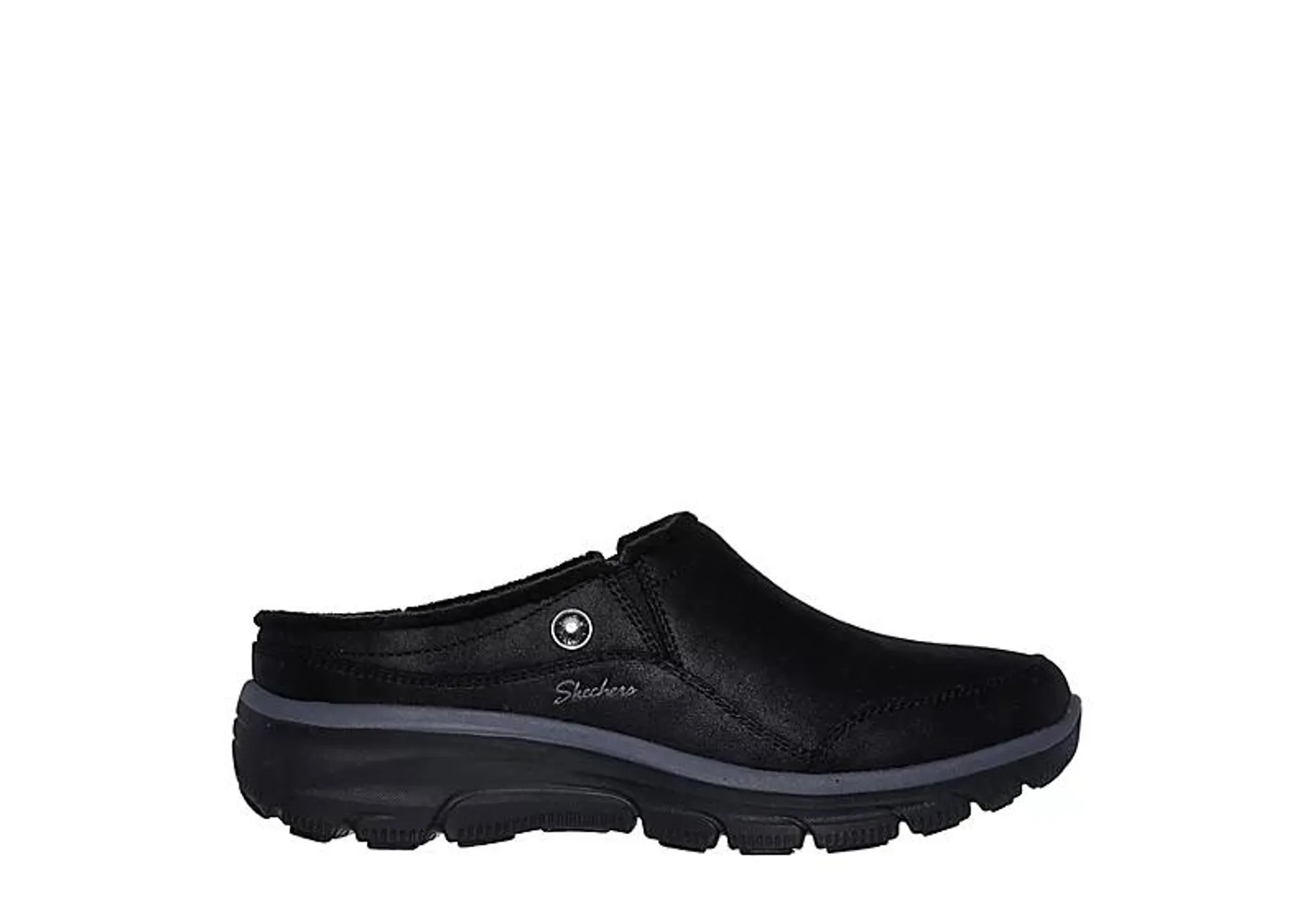 Skechers Womens Easy Going Latte 2 Slip On Clog - Black