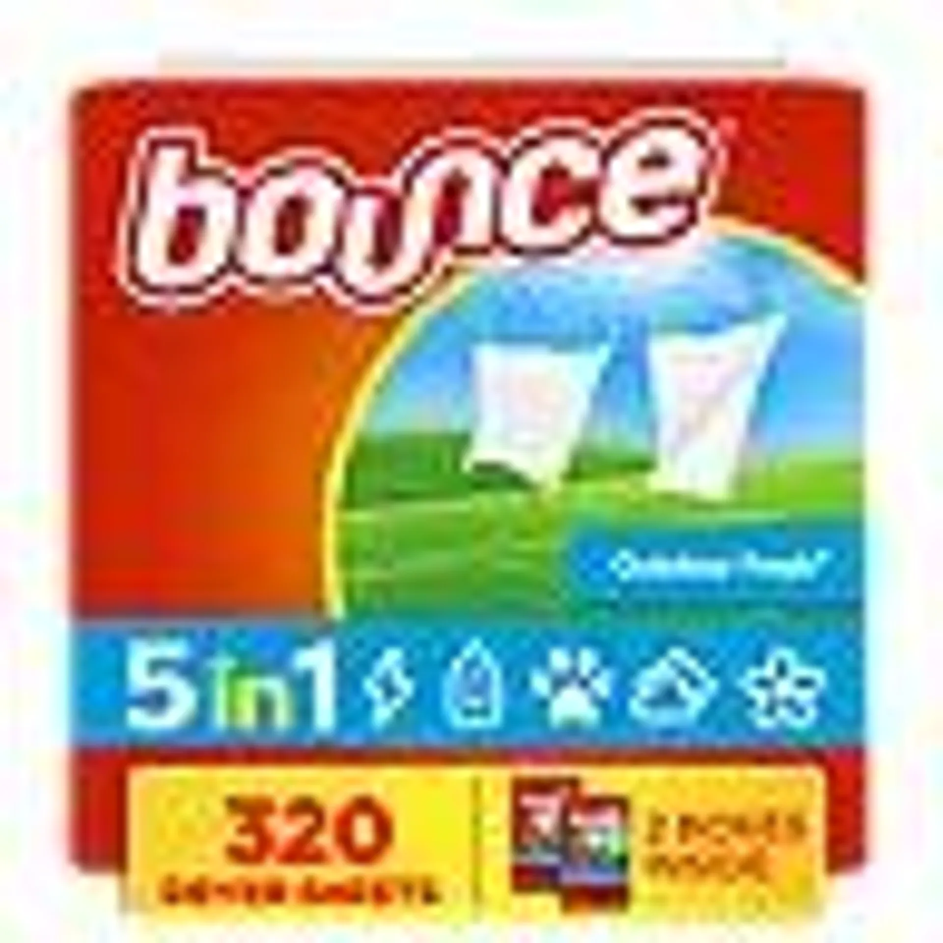 Bounce Fabric Softener Dryer Sheets, Outdoor Fresh, 320 ct.