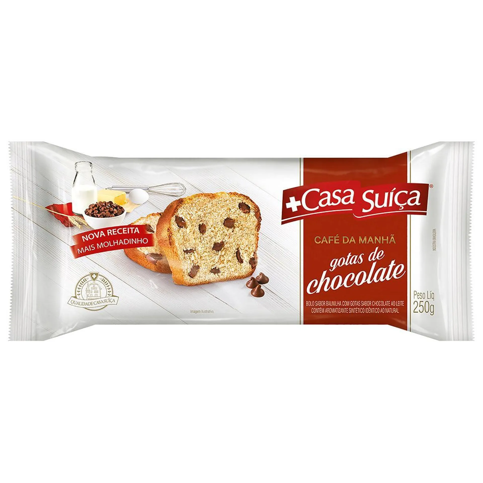 Casa Suica Bolo Cafe Manha Gotas de Choc 250g