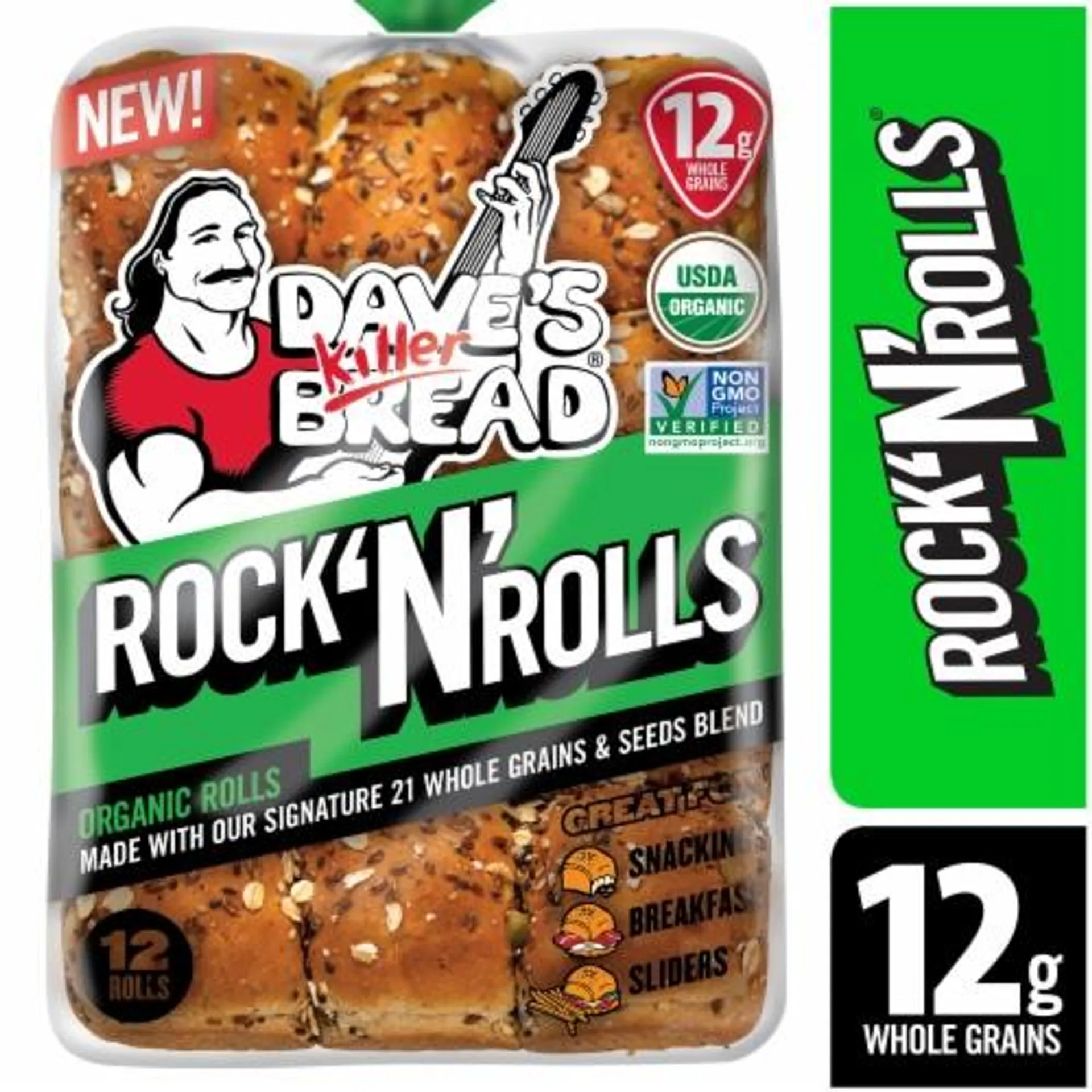 Dave's Killer Bread Rock N Rolls Organic Rolls