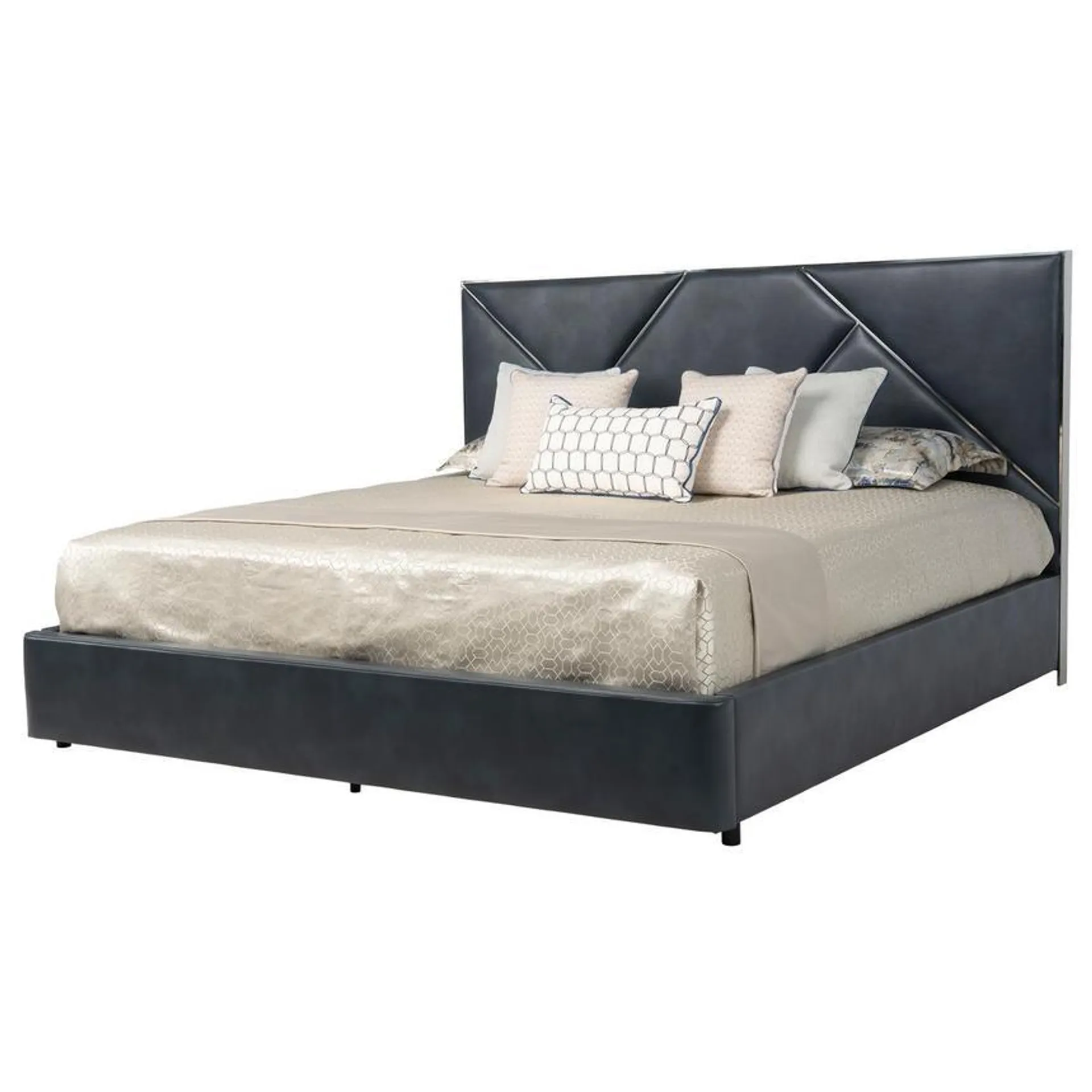 Orion Blue King Storage Bed