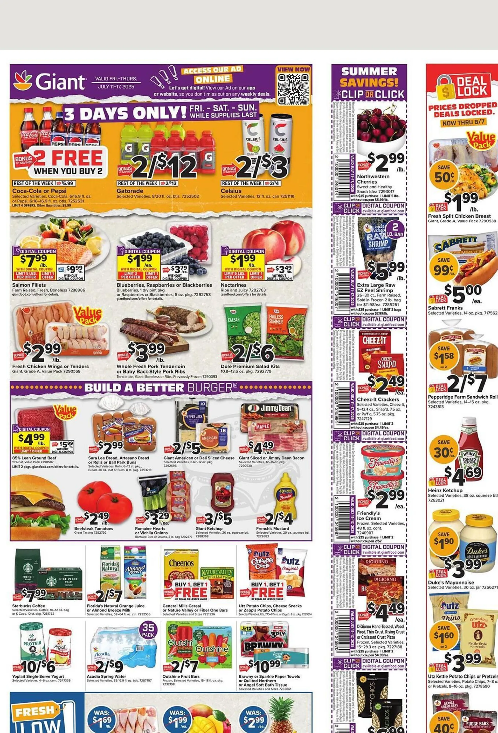 Weekly ad Giant Food Weekly Ad from July 11 to July 17 2025 - Page 1