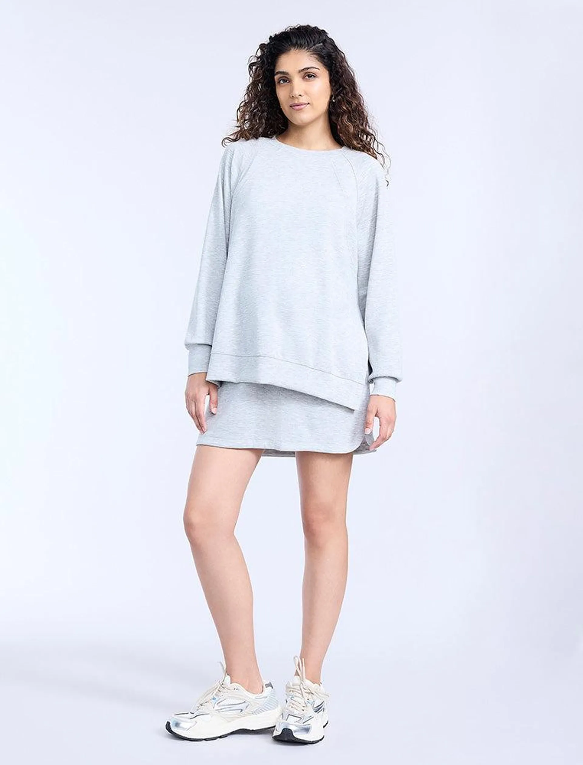 Long Sleeve Raglan With Side Slits
