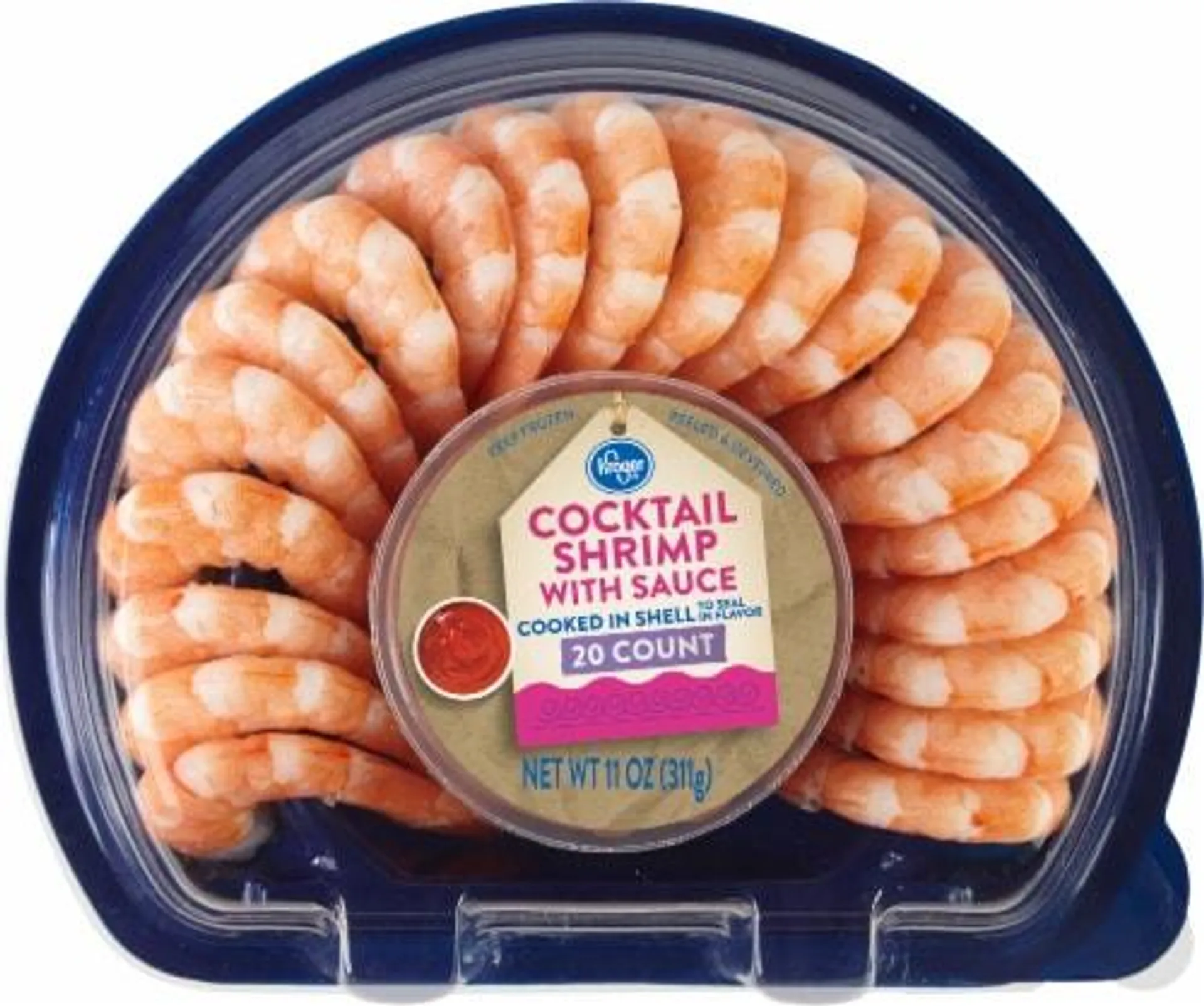 Kroger® 20 CT Shrimp Tray w/ Cocktail Sauce