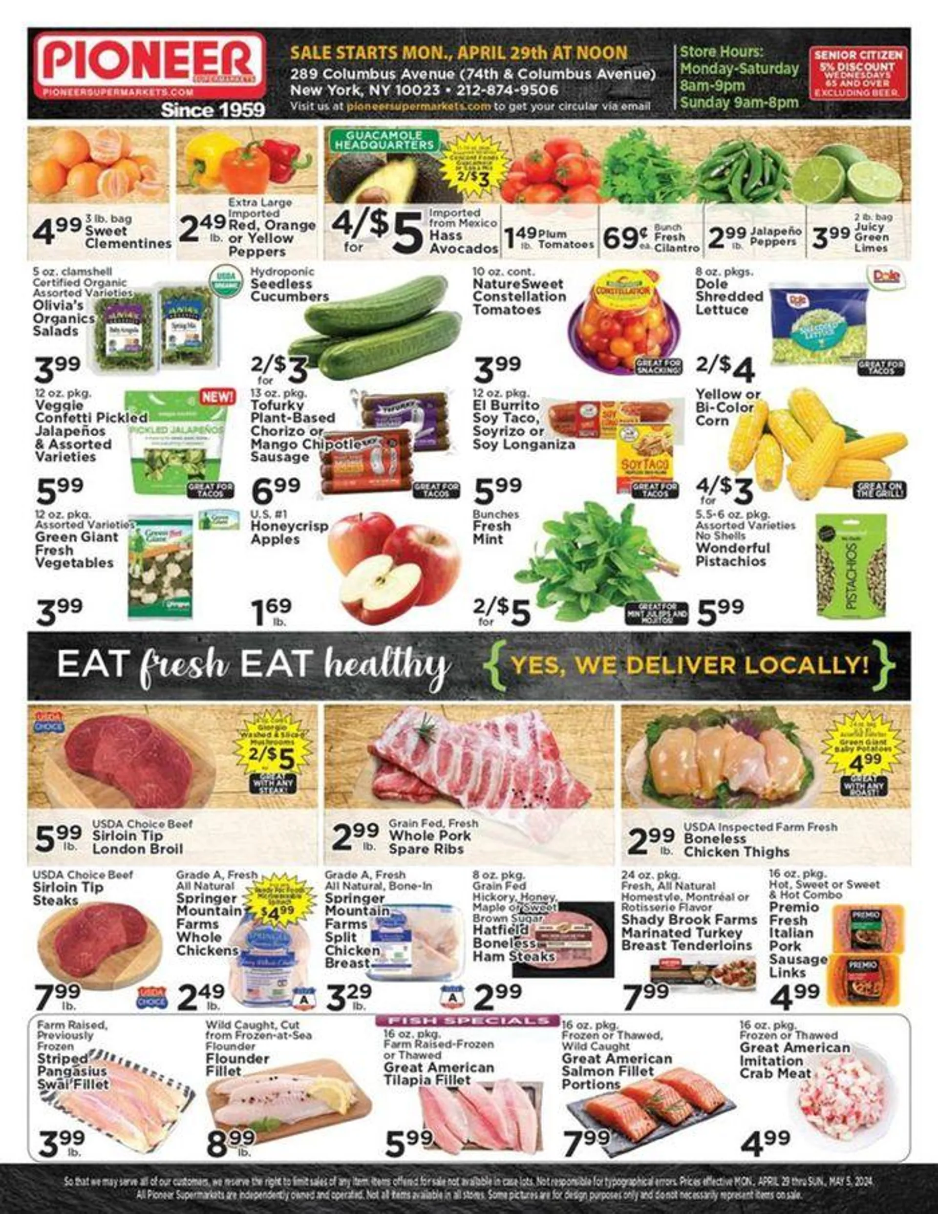 Pioneer Supermarkets weekly ad - 1