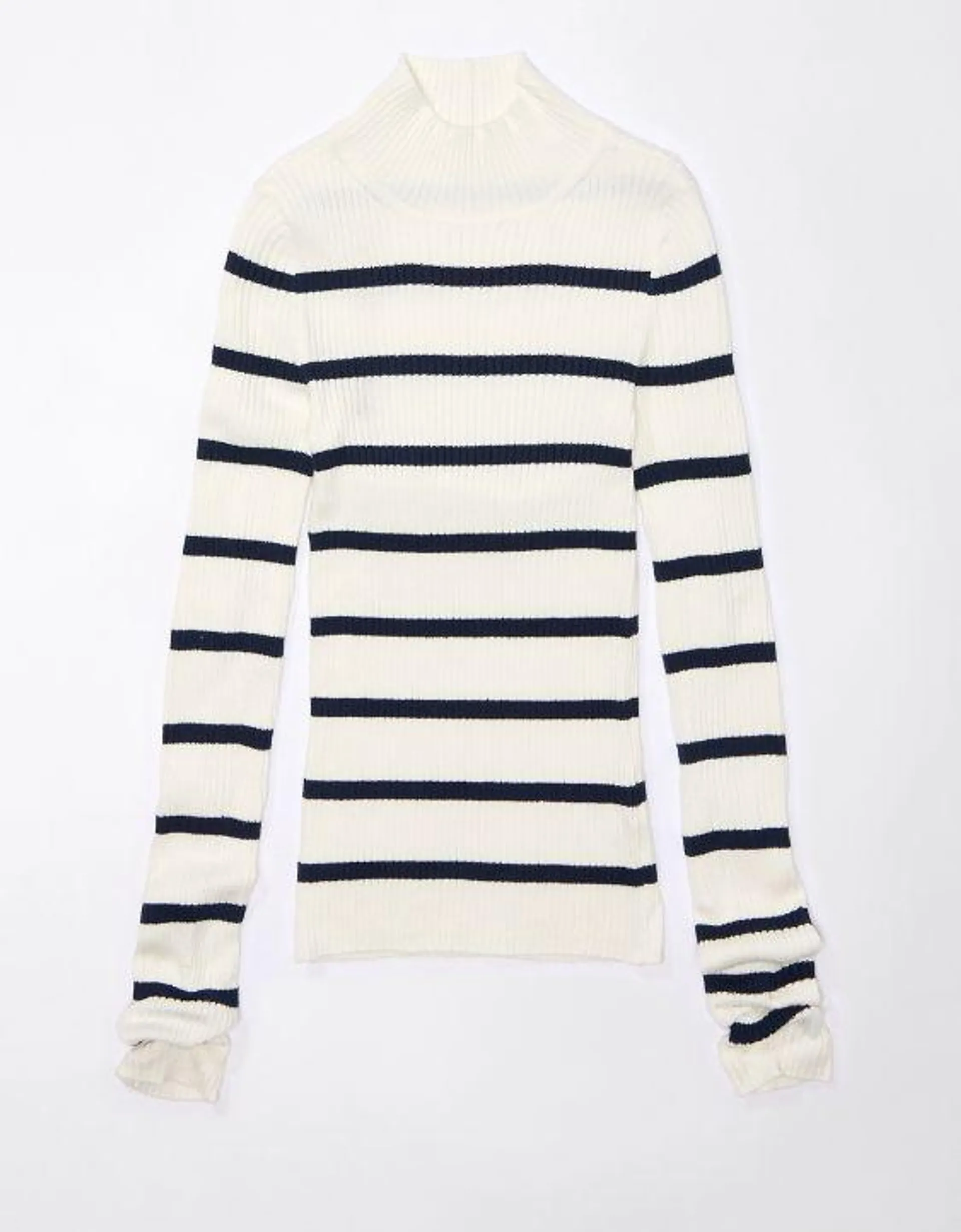 AE Ribbed Mock Neck Sweater