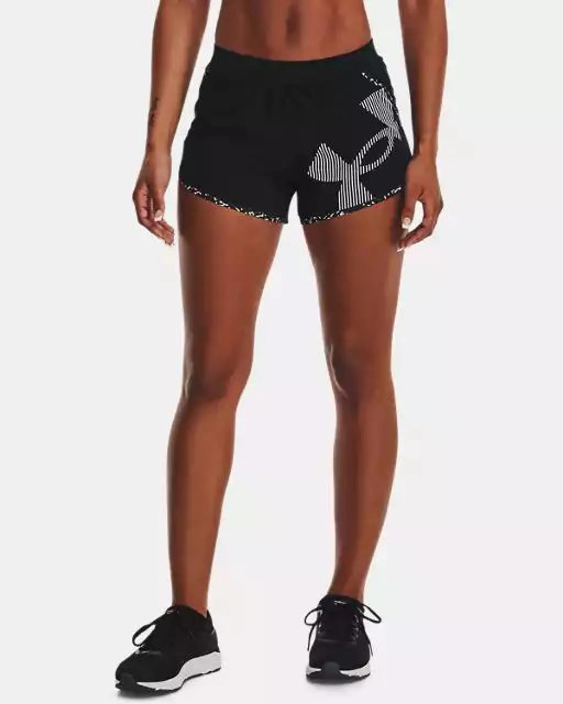 Women's UA Fly-By 2.0 Logo Graphic Shorts