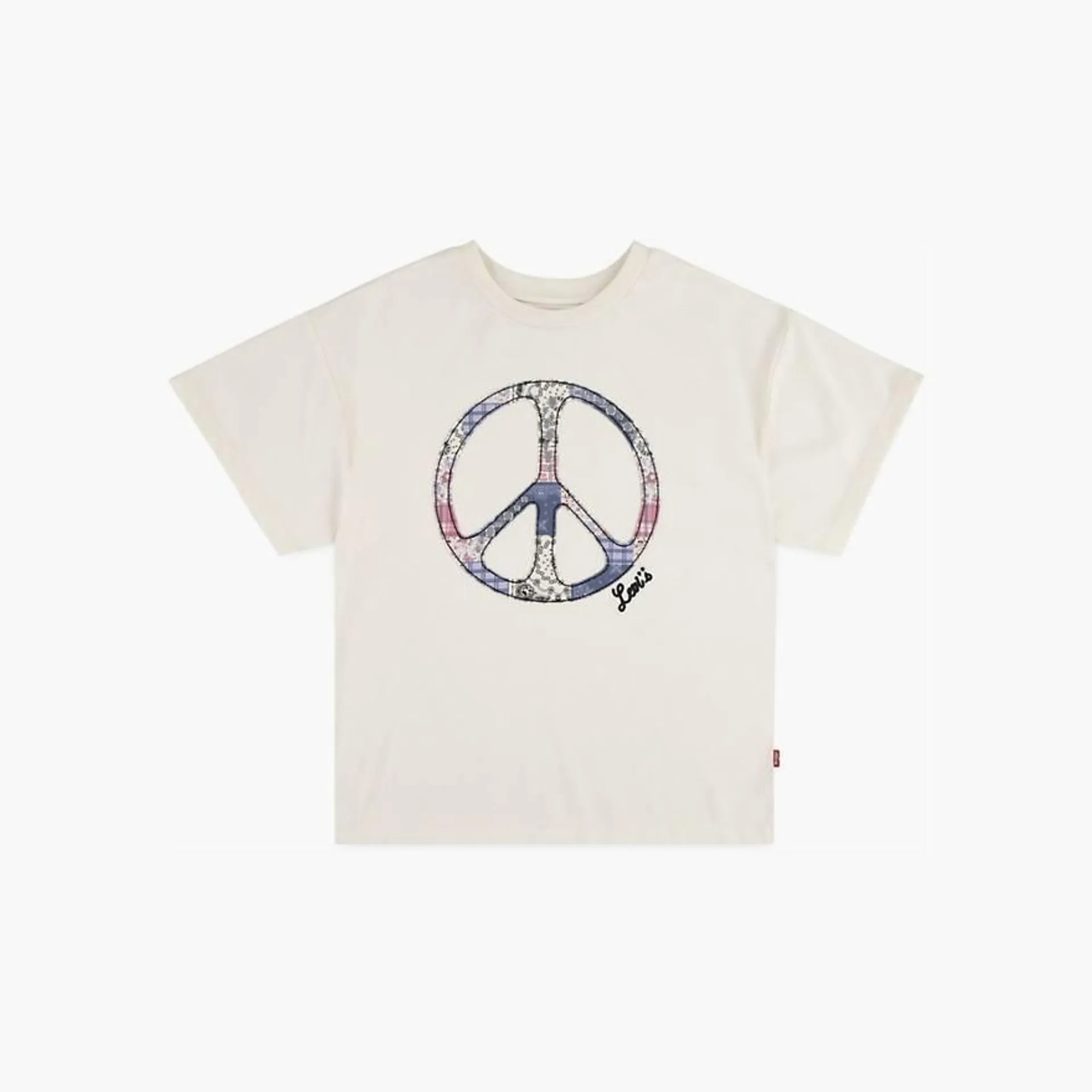 Oversized Peace Sign Tee Big Girls 7-16