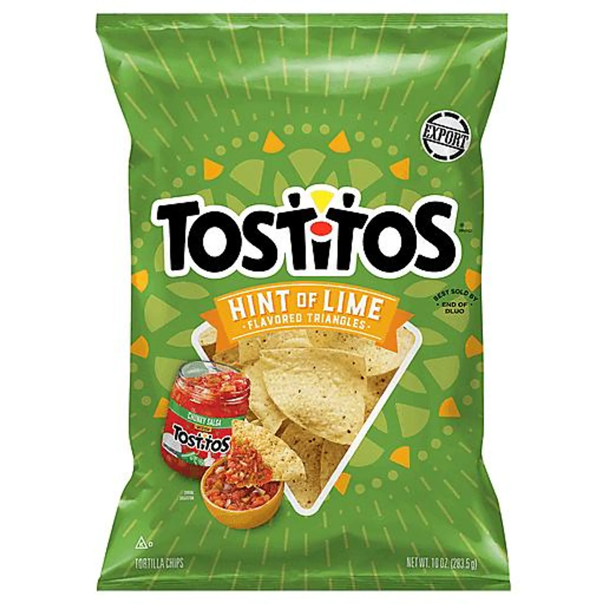 Tostitos Hint Of Lime Tortilla Chips bag