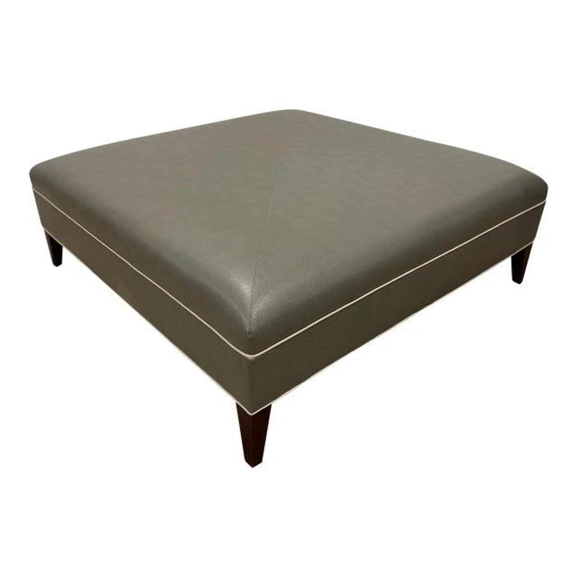 Custom Square Vassar Ottoman by Kravet