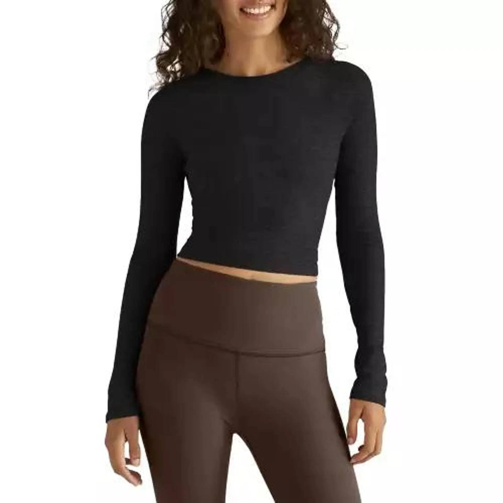 Women's Beyond Yoga Spacedye Enlighten Cropped Long Sleeve T-Shirt