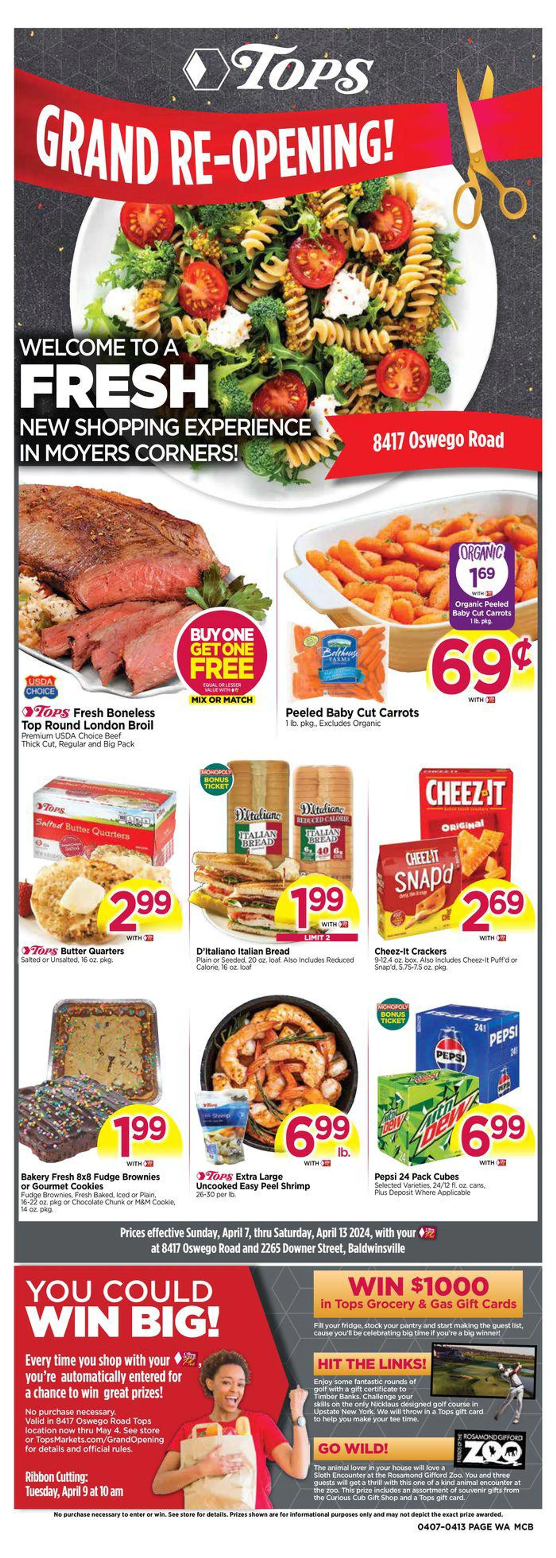 Weekly ad Grand-re Opening from April 8 to April 13 2024 - Page 1