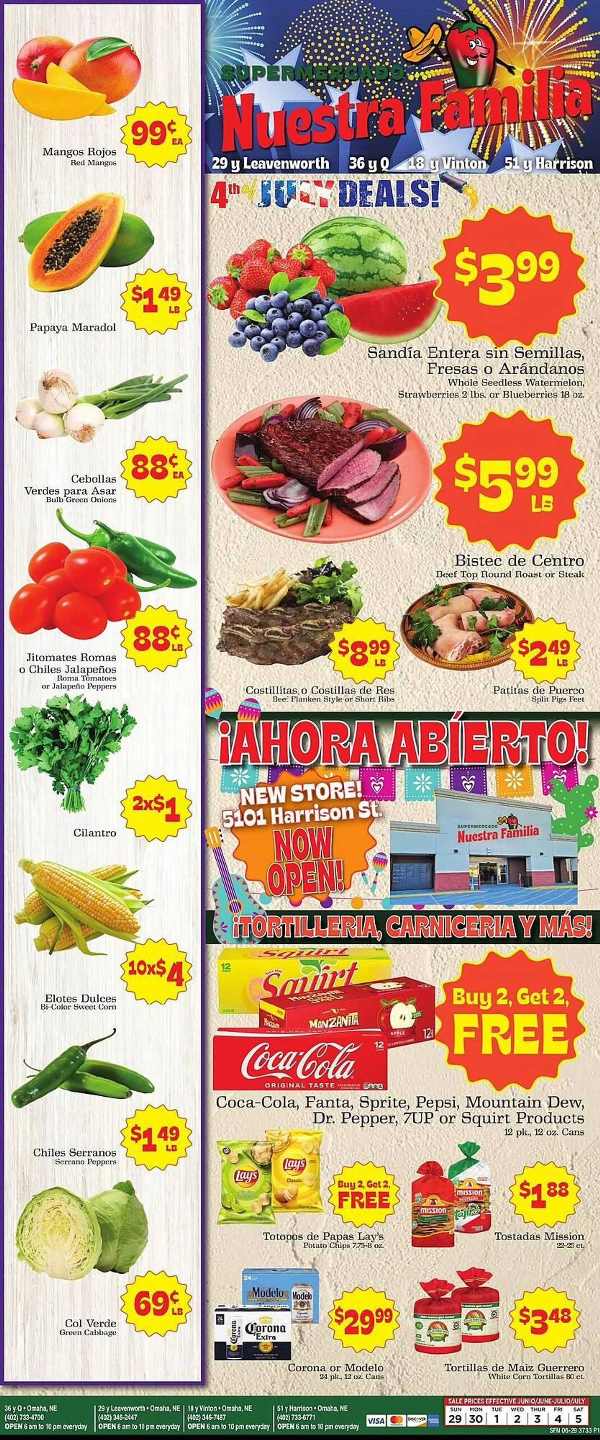 Weekly ad Supermercado Nuestra Familia Weekly Ad from June 29 to July 5 2025 - Page 1