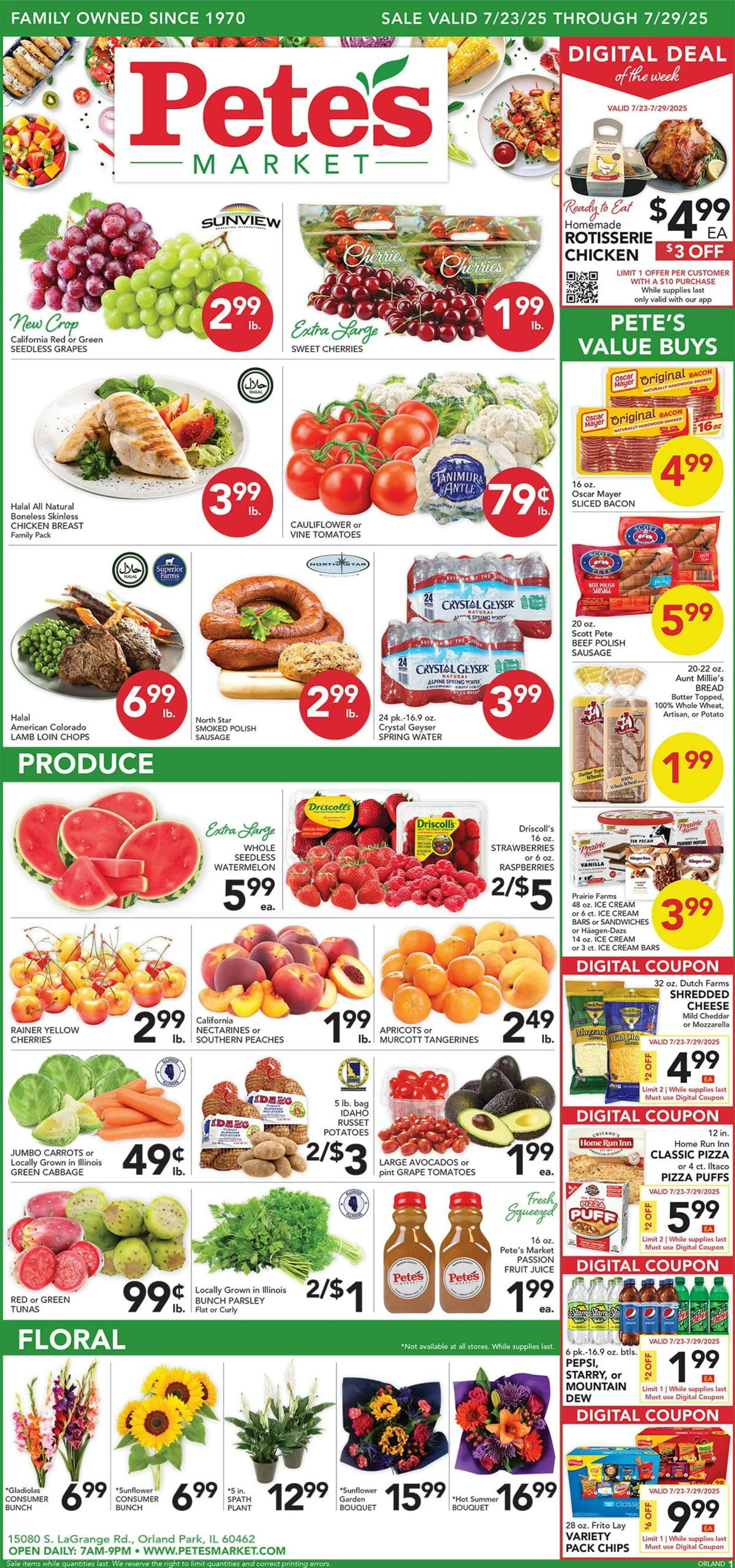 Weekly ad Pete's Fresh Market Current weekly ad from July 16 to July 22 2025 - Page 1