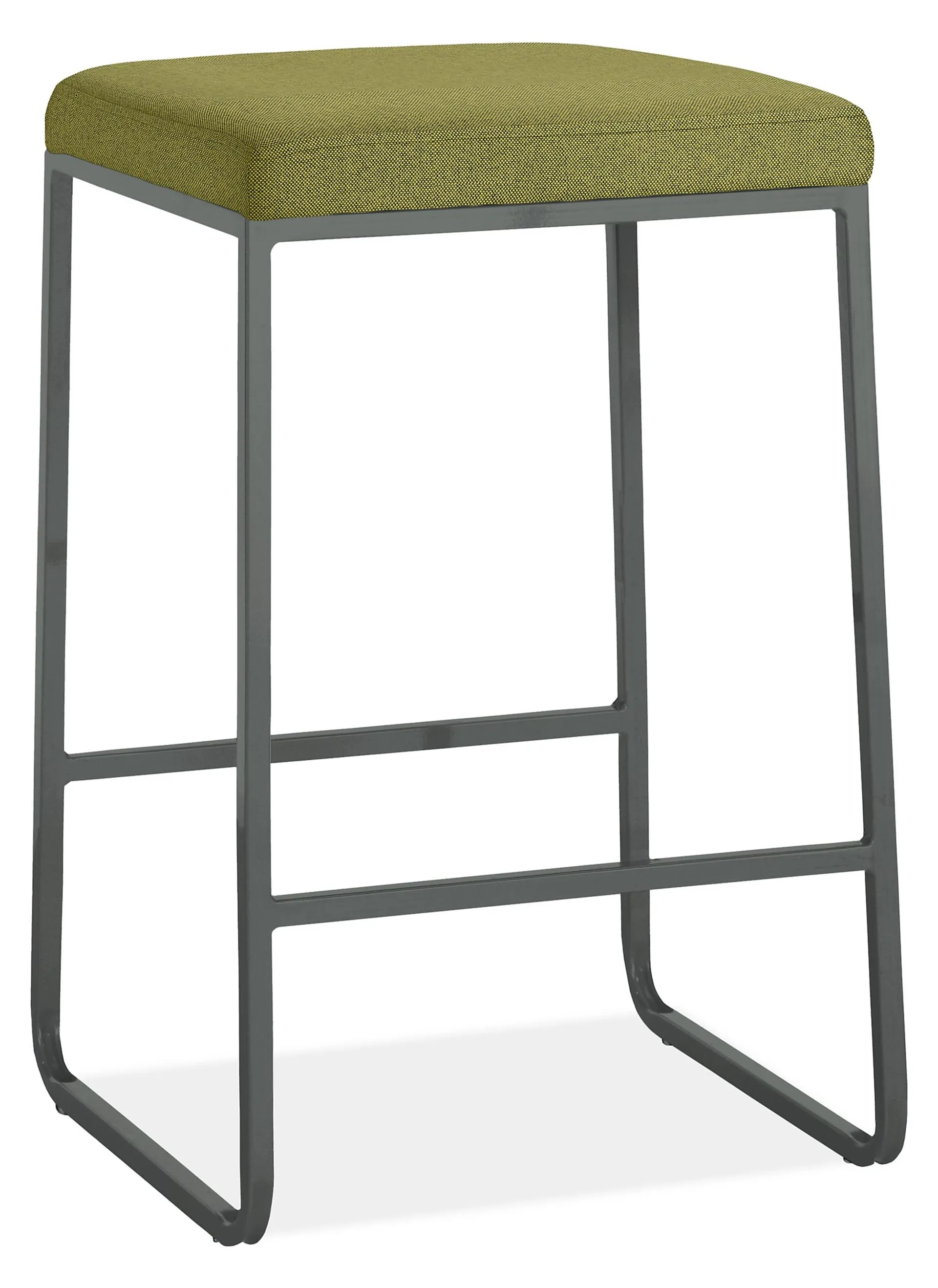 Collins Counter Stool in Pelham Moss with Graphite Frame