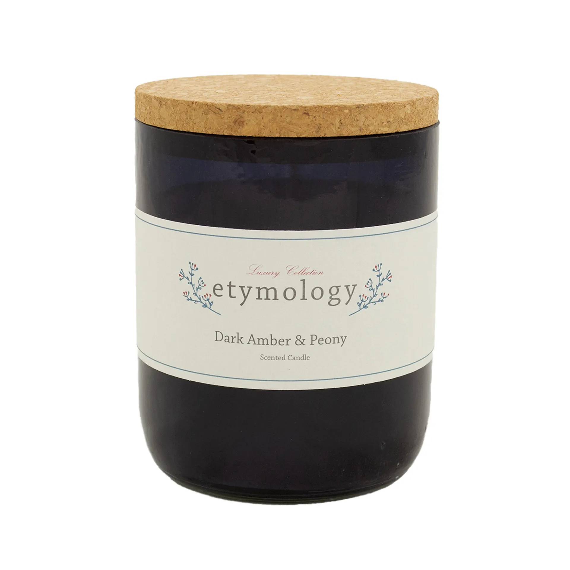 Etymology Dark Amber & Peony Scented Candle