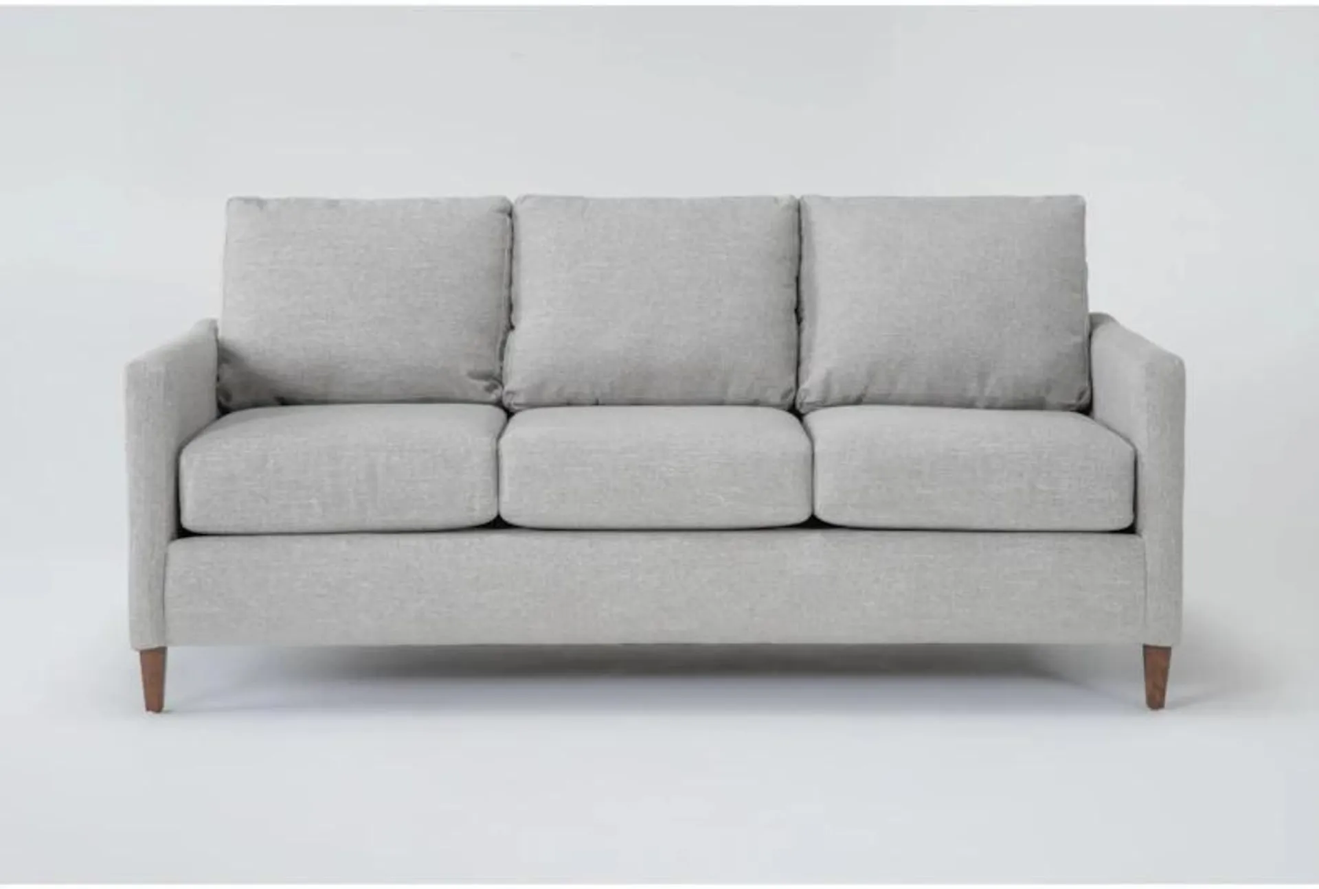 Santana Dove Grey Fabric Modern 78" Sofa