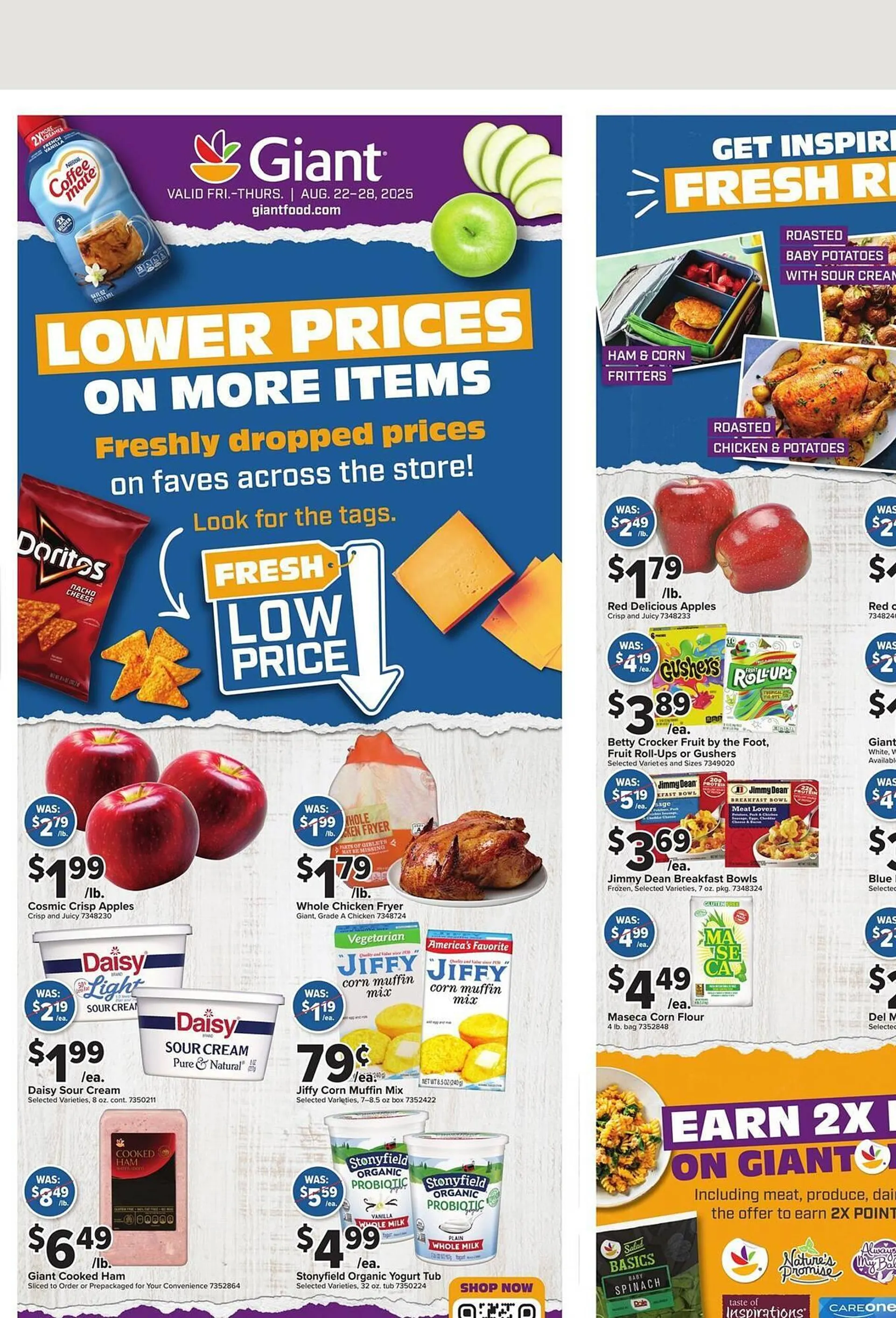 Weekly ad Giant Food Weekly Ad from August 22 to August 28 2025 - Page 1