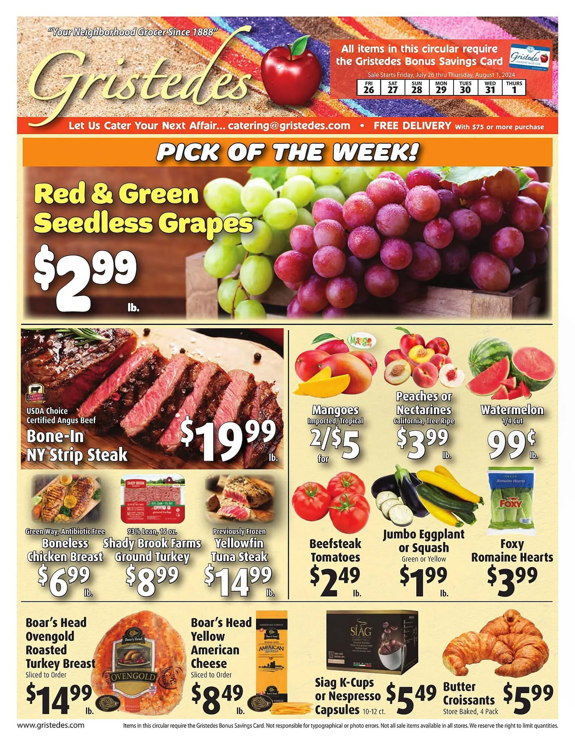 Gristedes Weekly Ad - 1