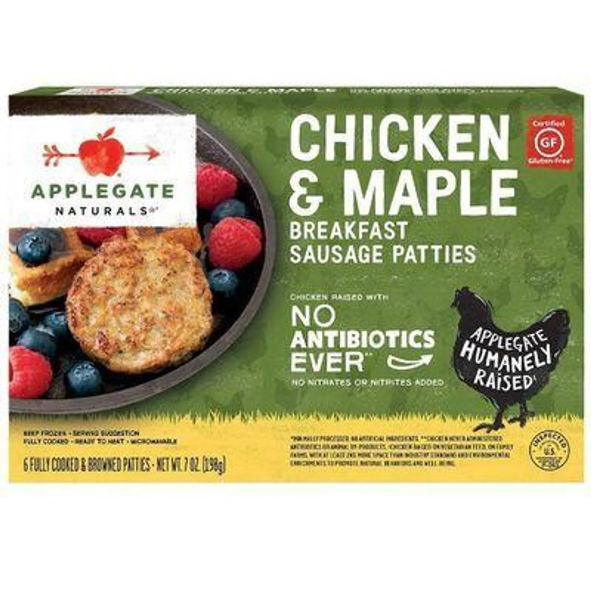 Applegate Naturals Chicken & Maple Breakfast Sausage Patties