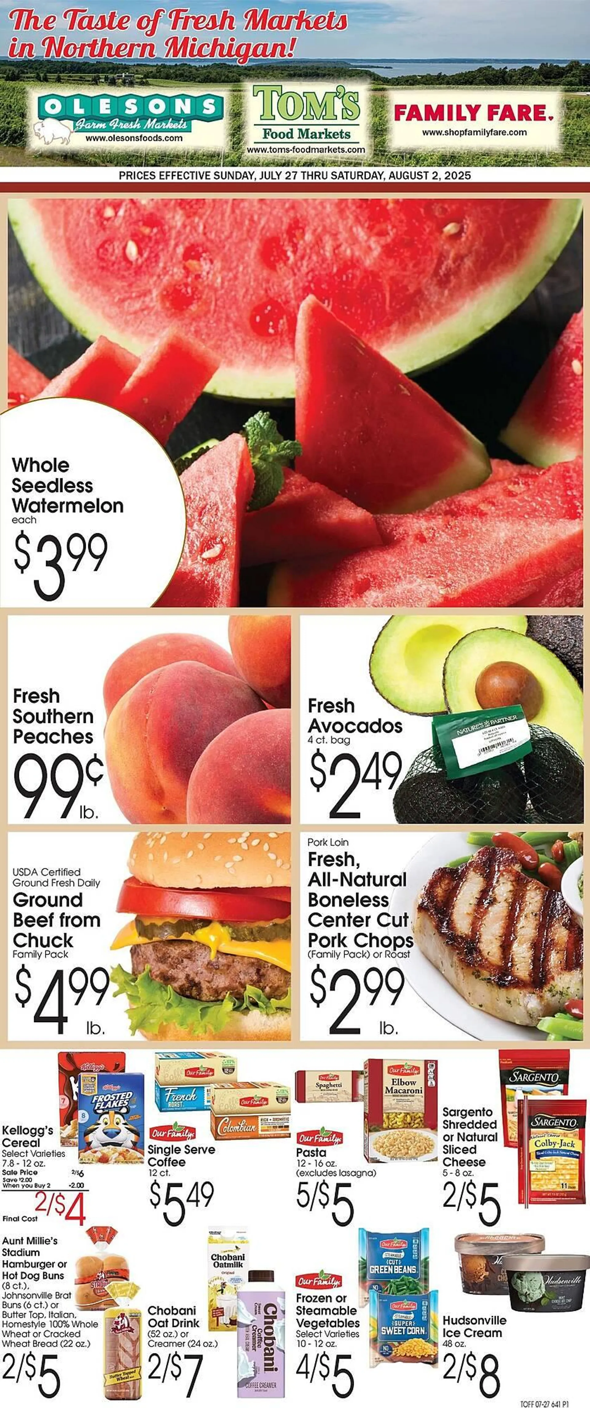 Weekly ad Family Fare Weekly Ad from July 27 to August 2 2025 - Page 1