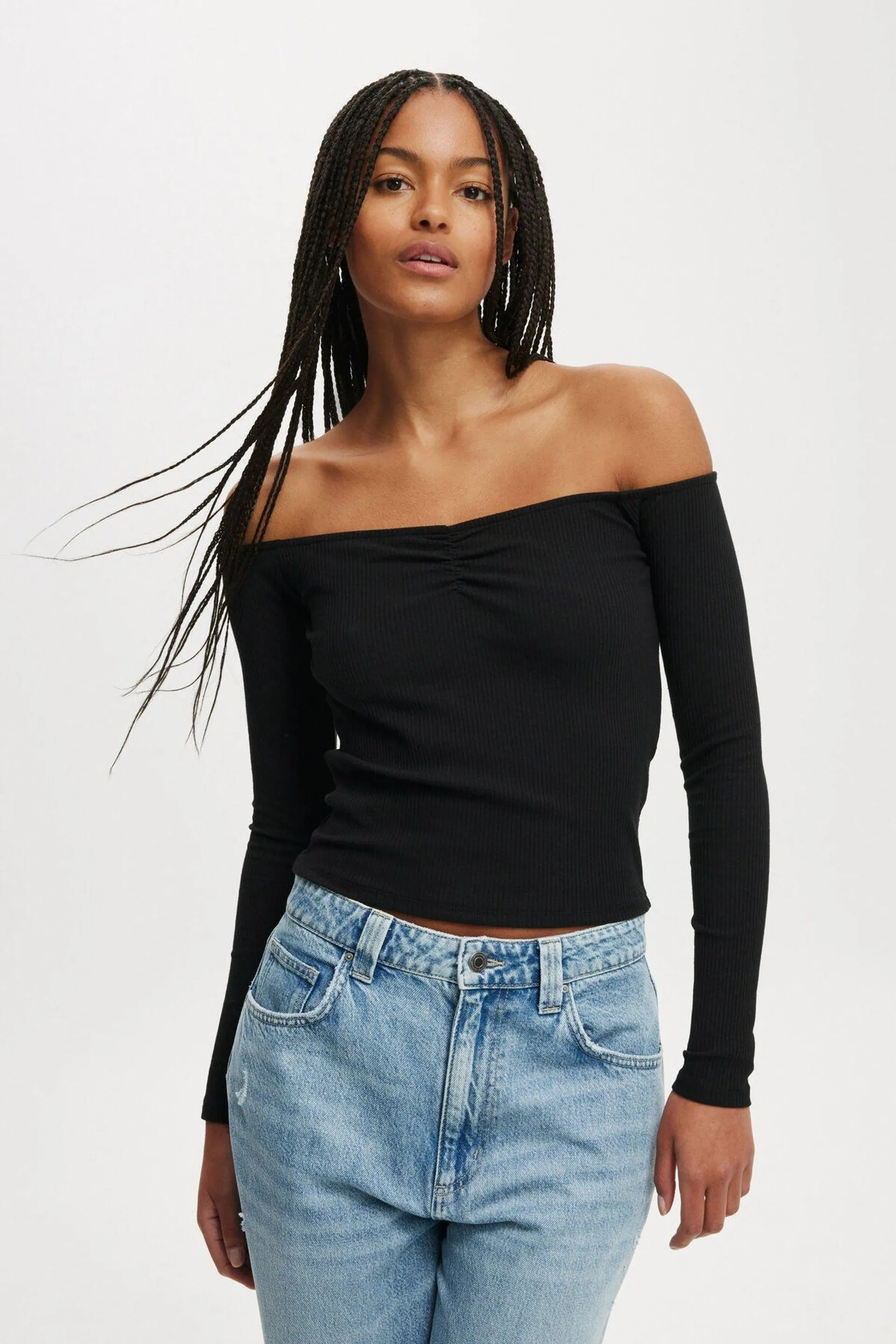 Rosa Off The Shoulder Long Sleeve Top