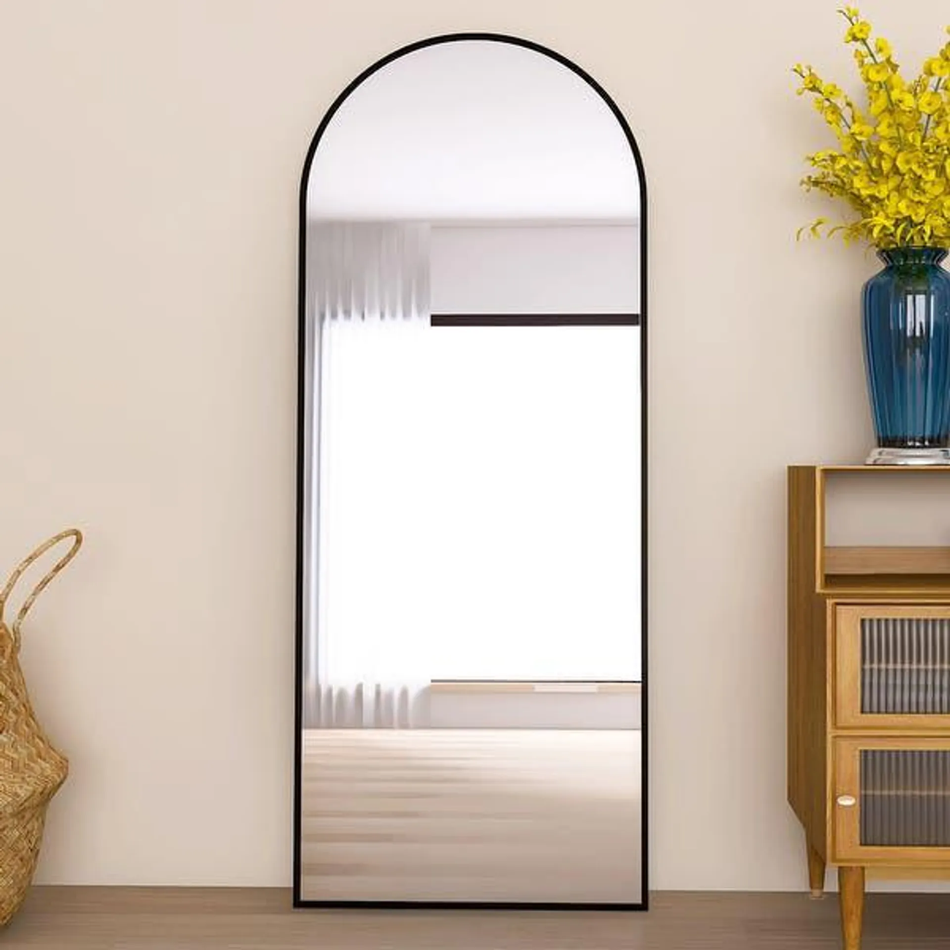 Arched Full Length Mirror Floor Mirror Hanging Standing