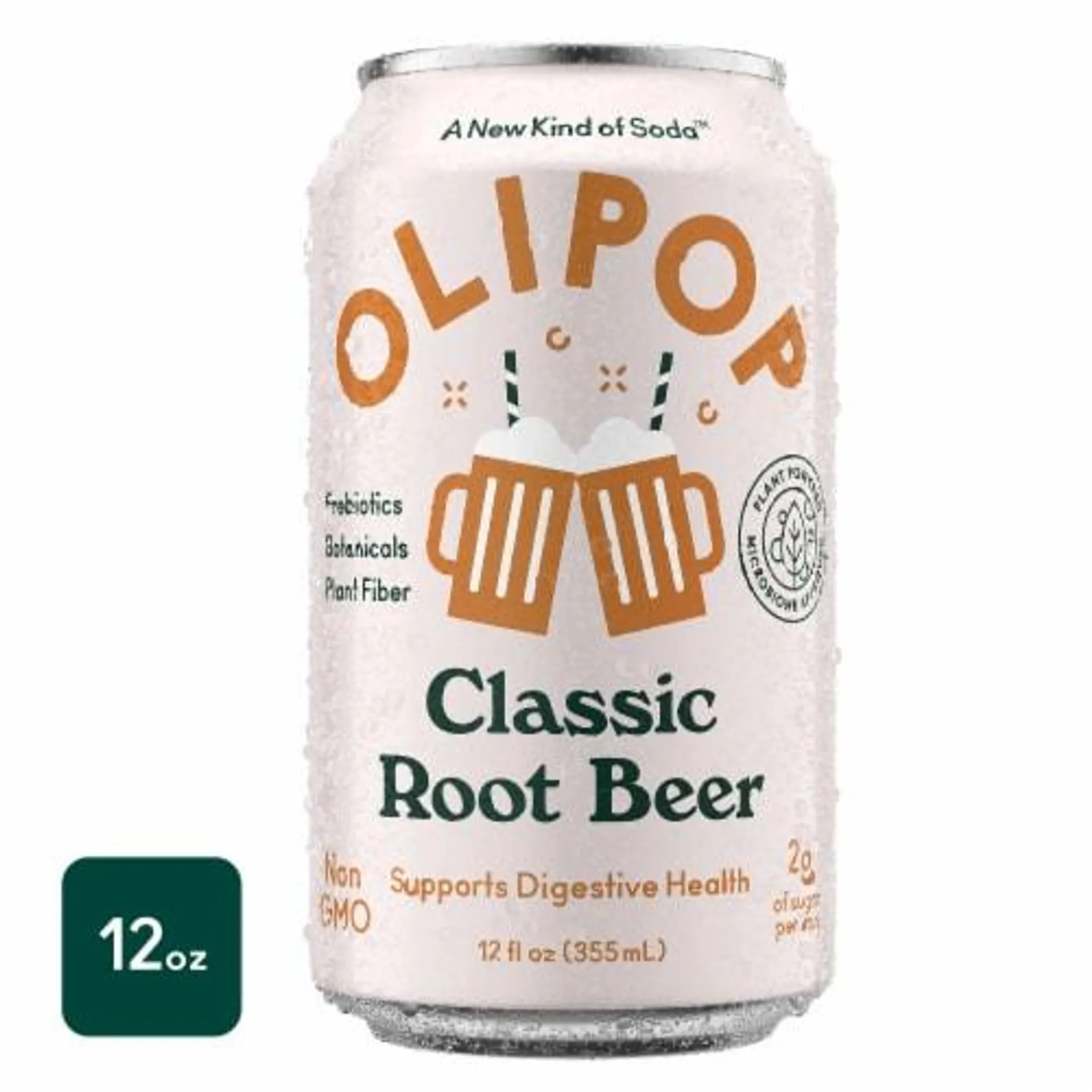 Olipop® Classic Root Beer Soda Can