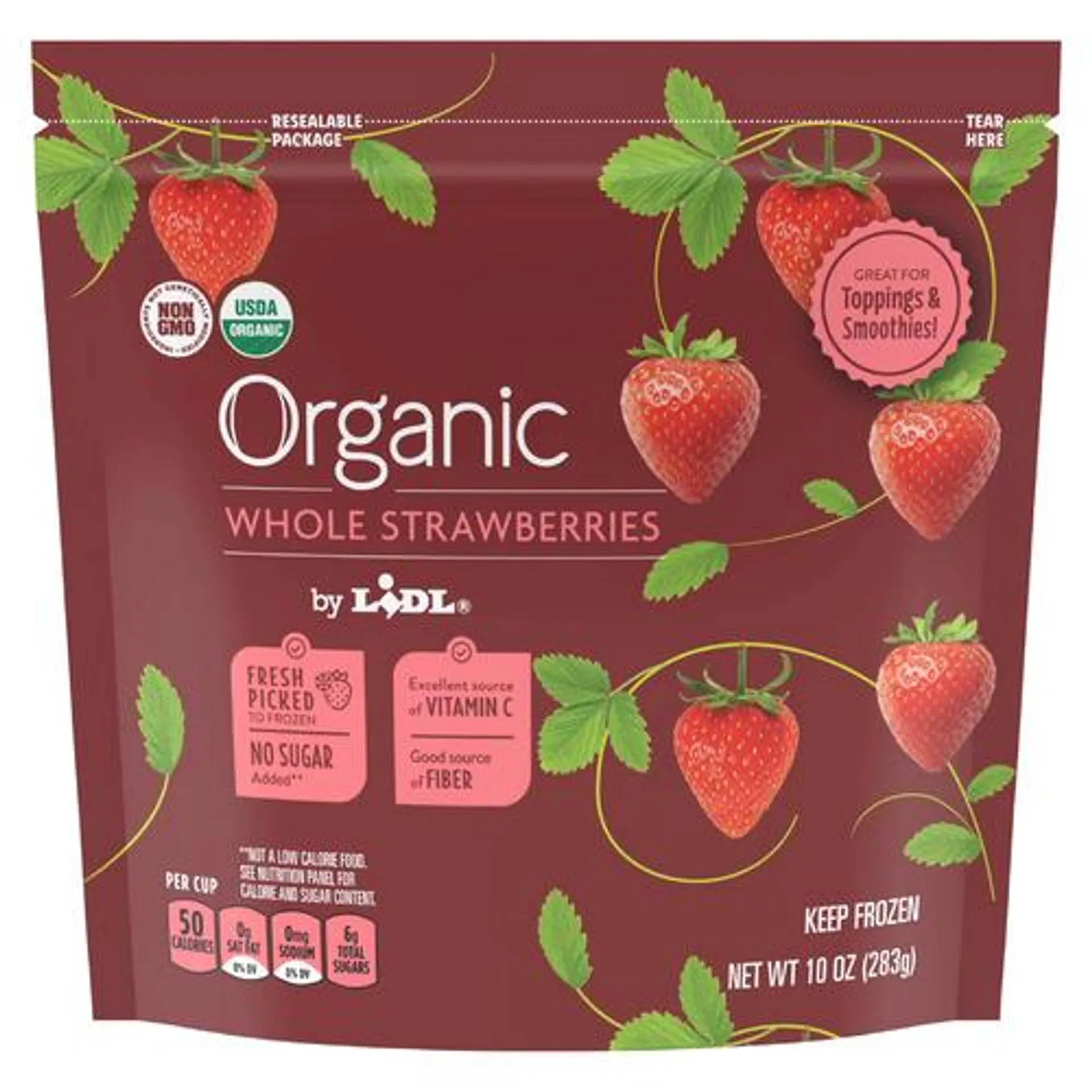 frozen organic strawberries