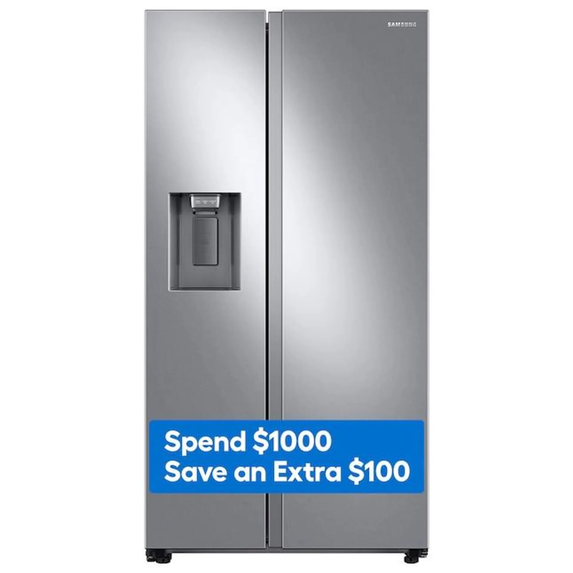 Samsung 27.4-cu ft Side-by-Side Refrigerator with Ice Maker, Water and Ice Dispenser (Fingerprint Resistant Stainless Steel)