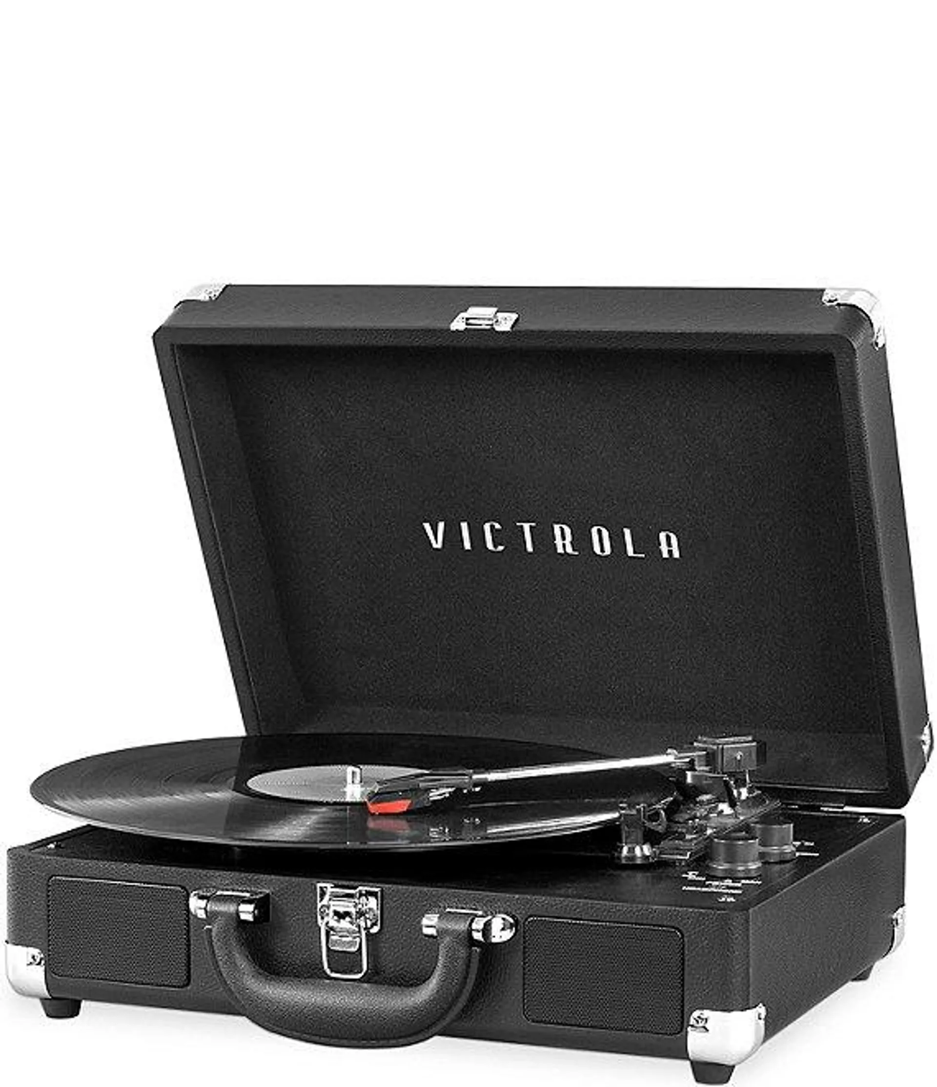 Journey Bluetooth Suitcase Record Player with 3-speed Turntable