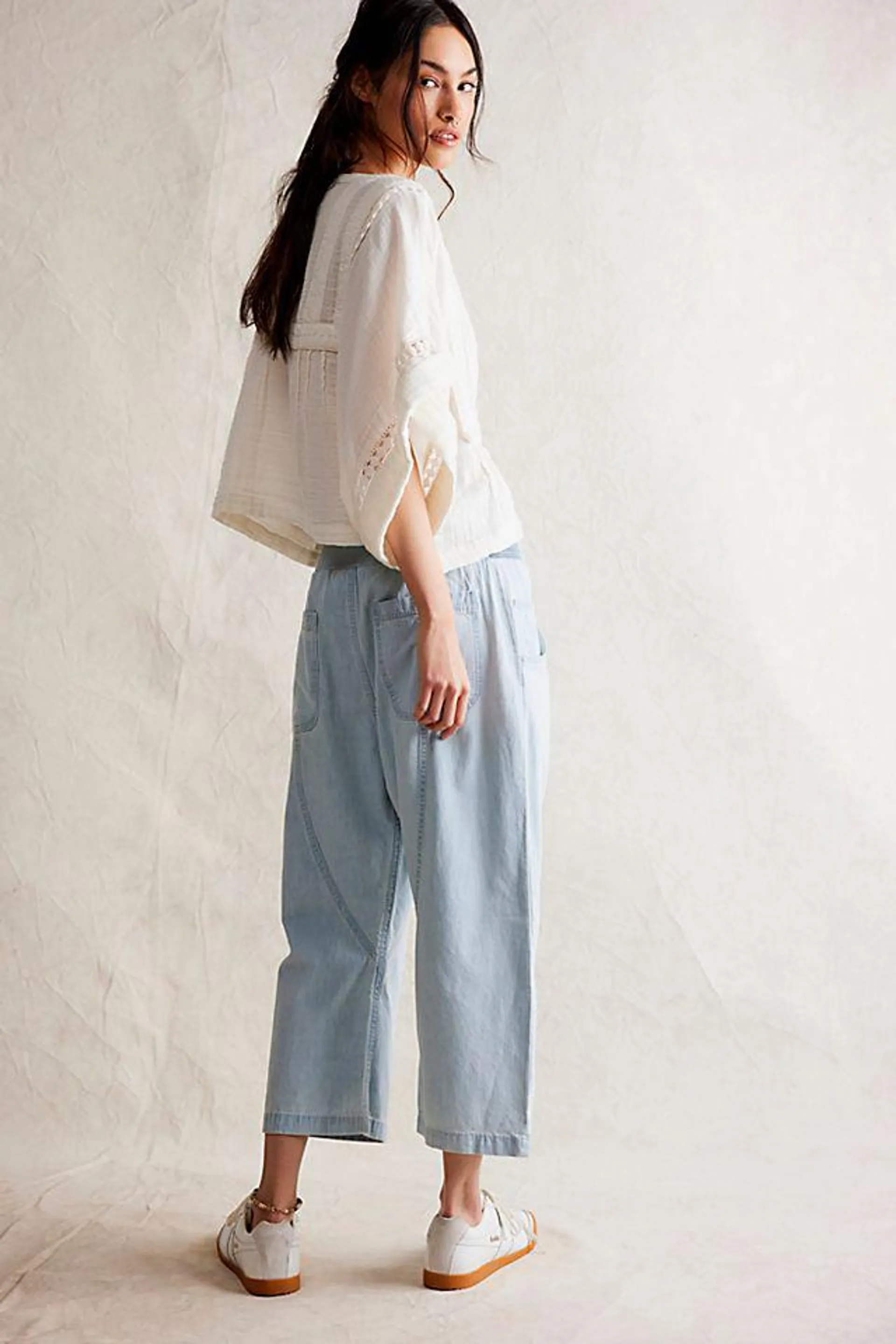 We The Free Lunan Crop Harem Jeans