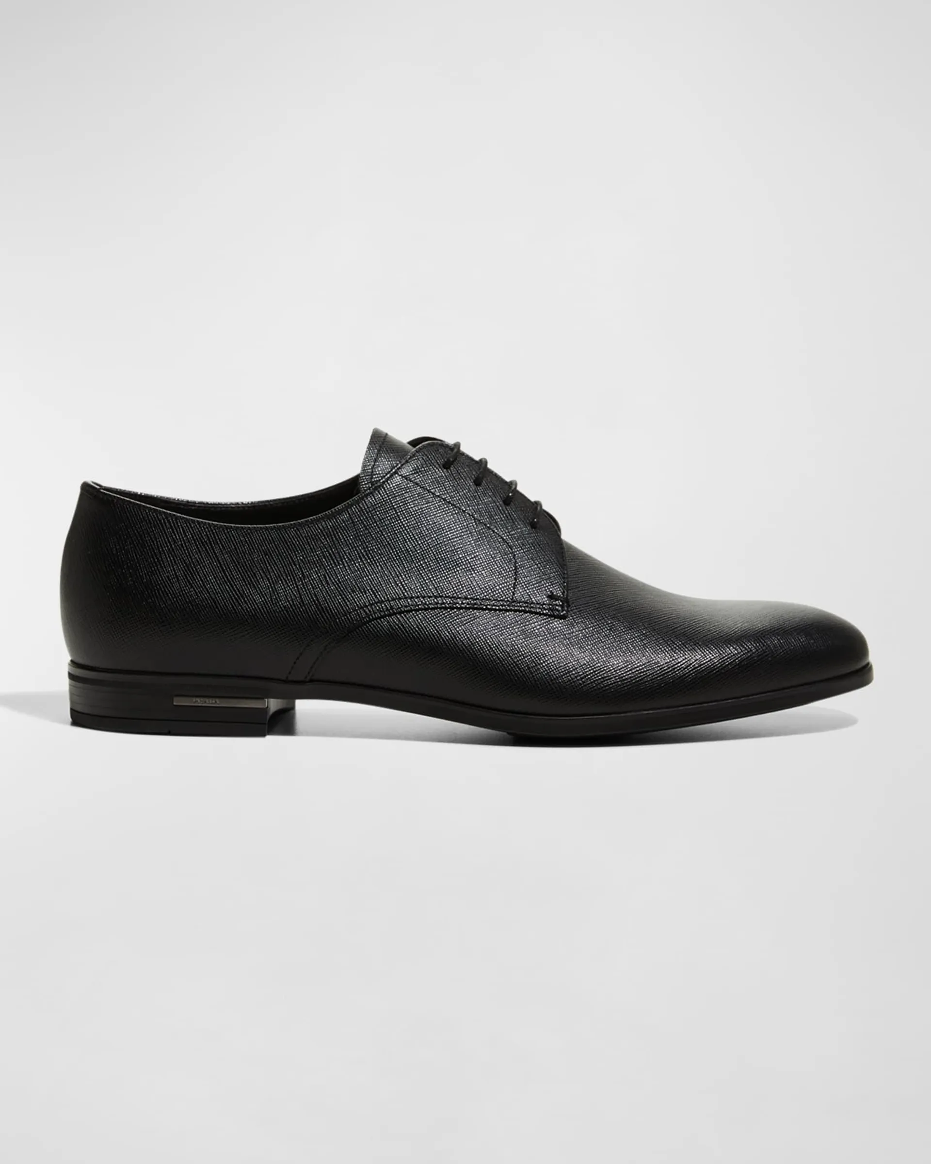Men's Saffiano Leather Lace-Ups