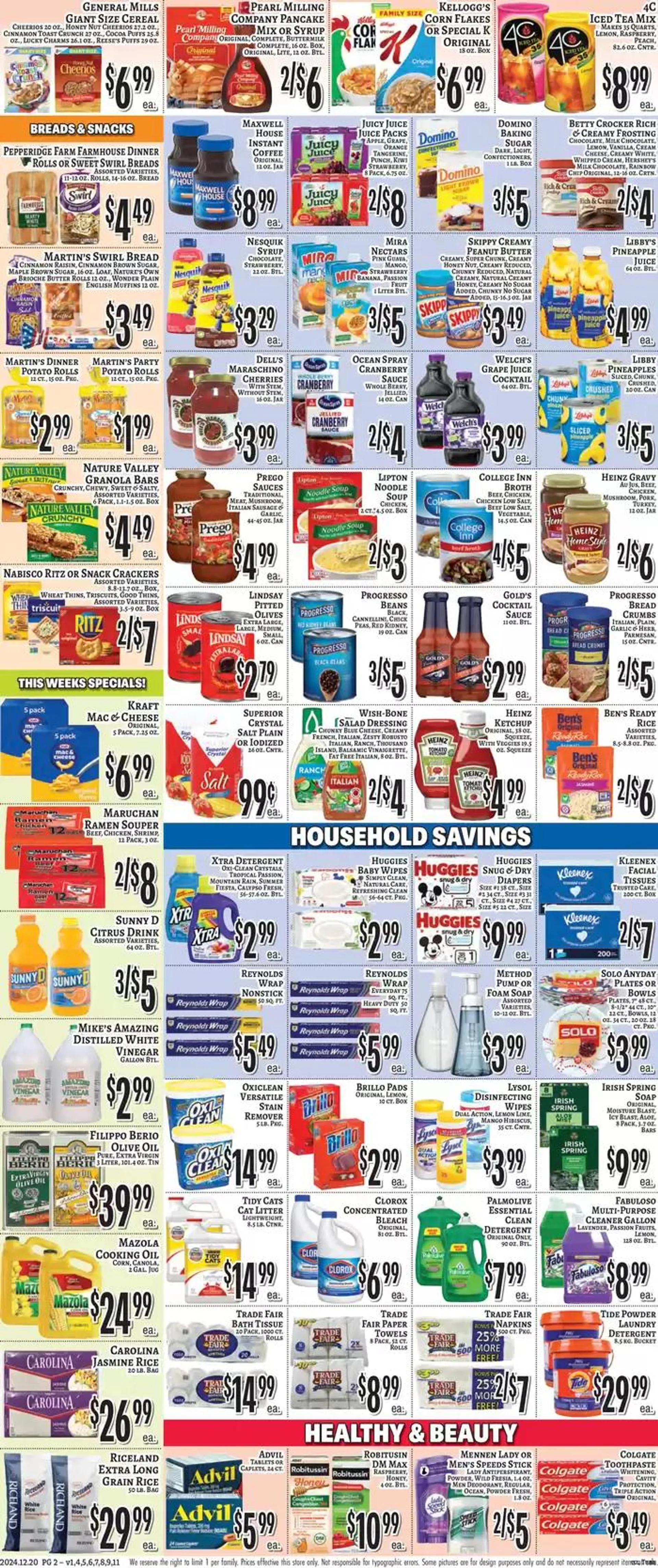 Weekly ad Current bargains and offers from December 20 to January 3 2025 - Page 2