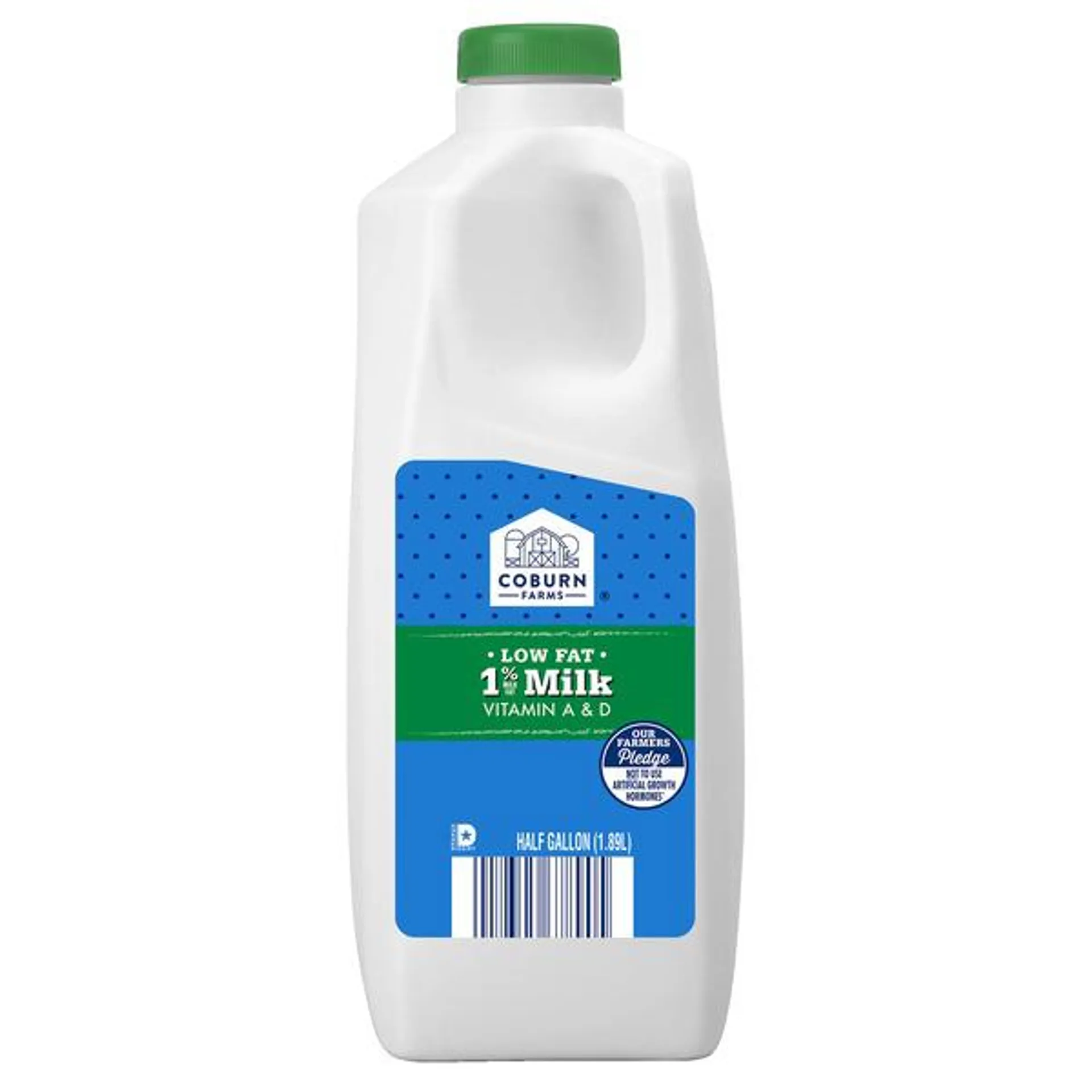 Coburn Farms 1% Lite Milk Half Gallon