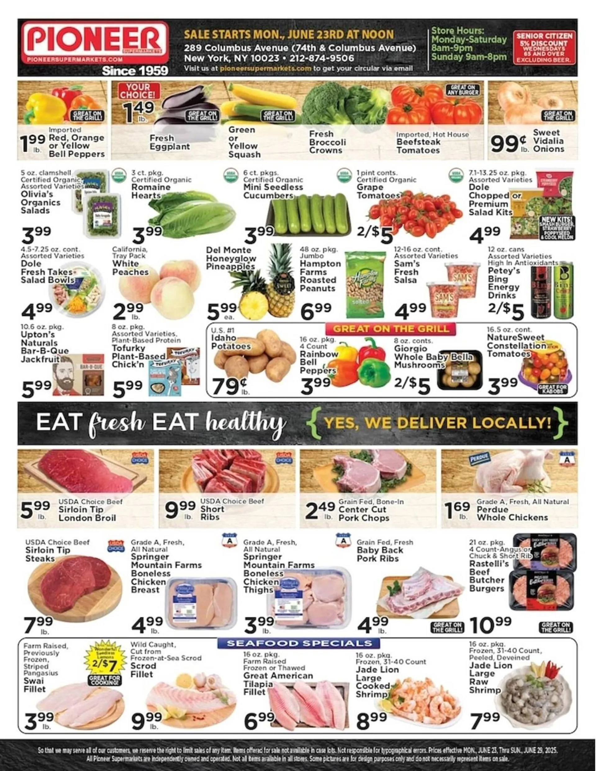Weekly ad Pioneer Supermarkets Weekly Ad from June 23 to June 29 2025 - Page 1