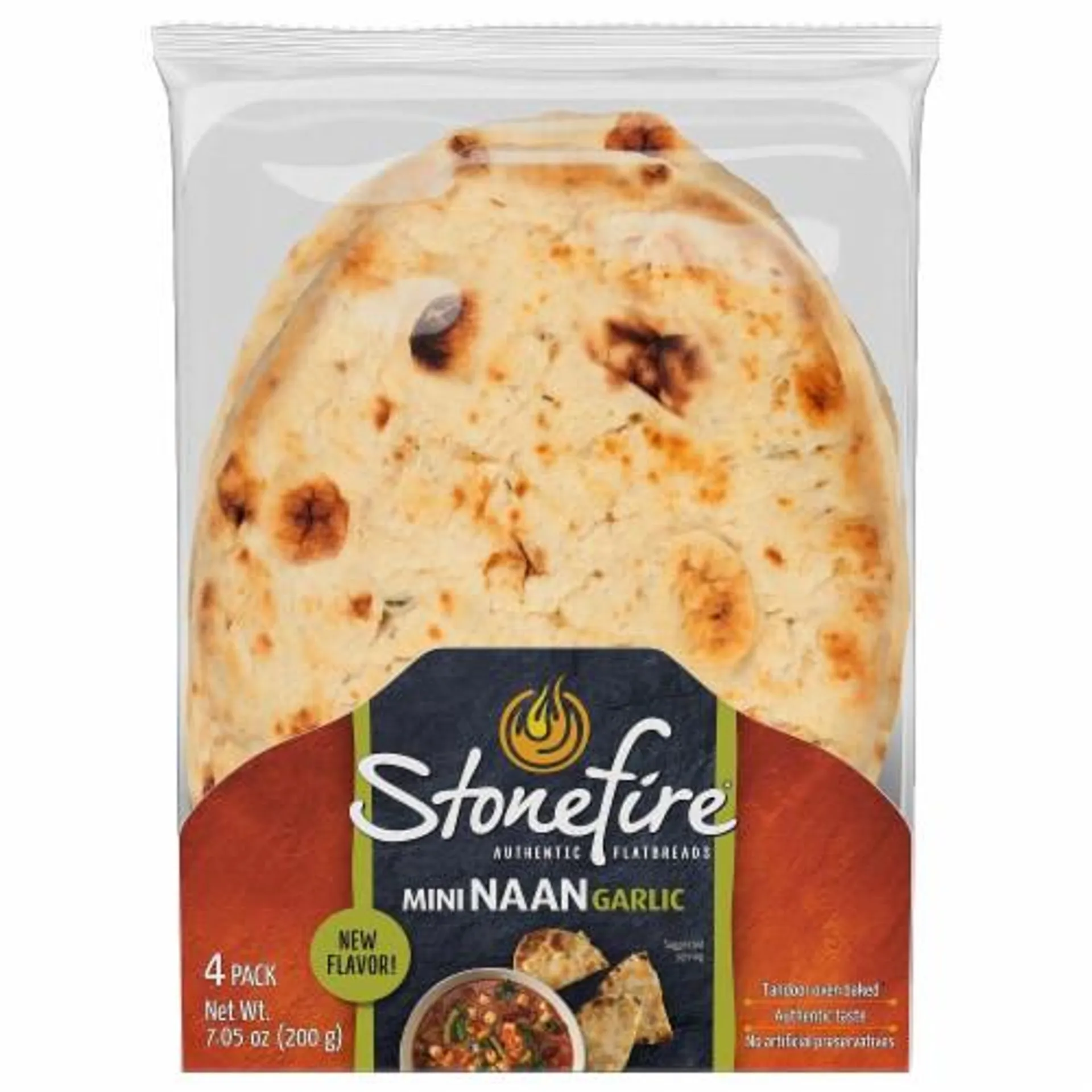 Stonefire® Garlic Mini Naan