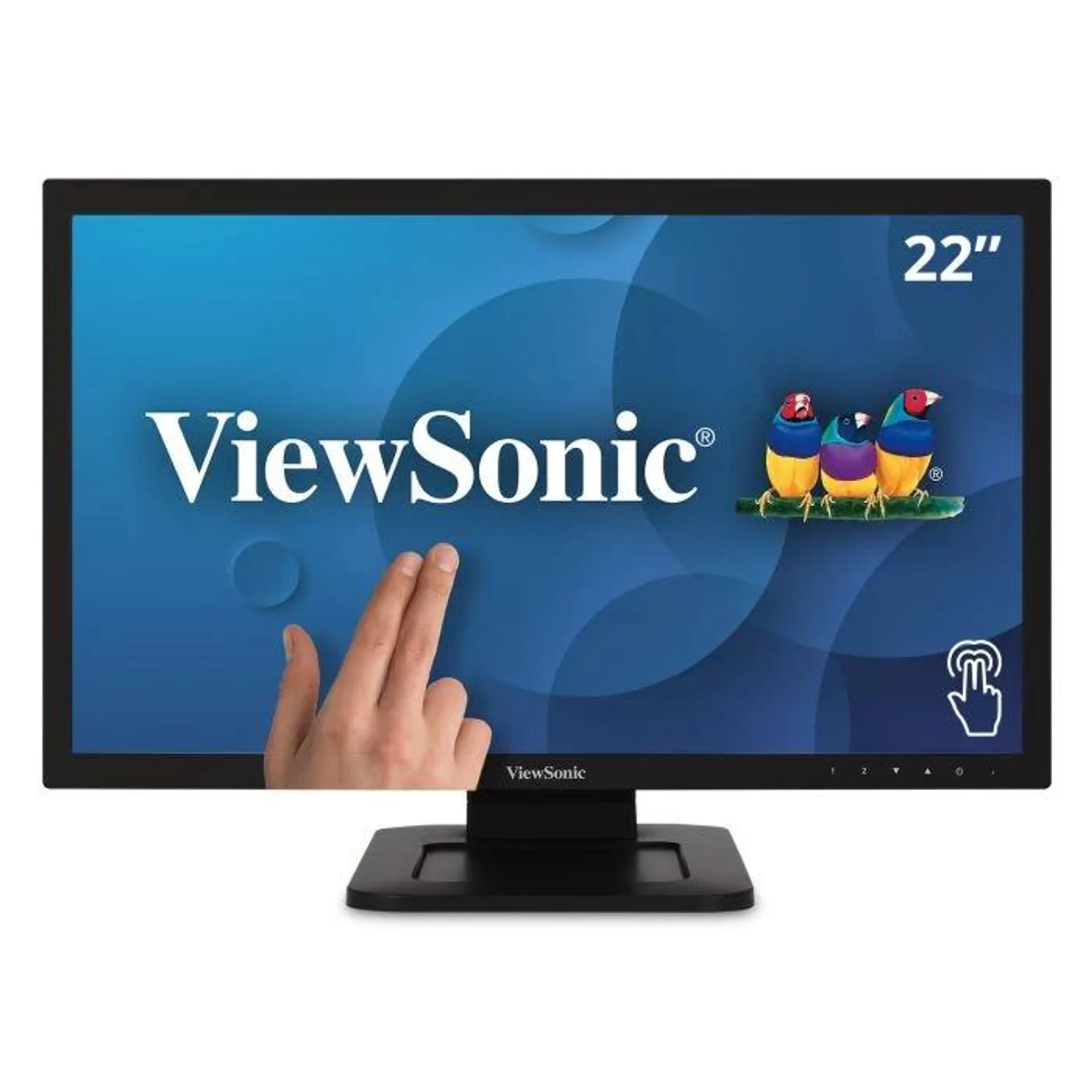 TD2210 - 22" 1080p Single Point Resistive Touch Monitor with USB, DVI and VGA