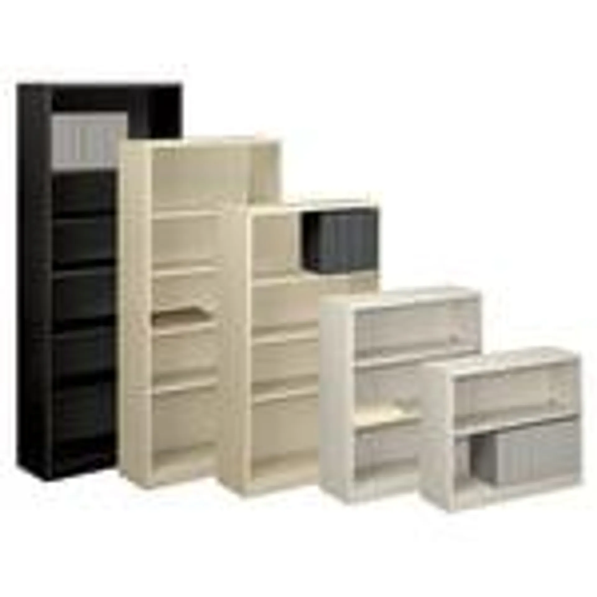 HON® Brigade® Steel Modular Shelving Bookcase, 2 Shelves, 29"H x 34-1/2"W x 12-5/8"D, Black