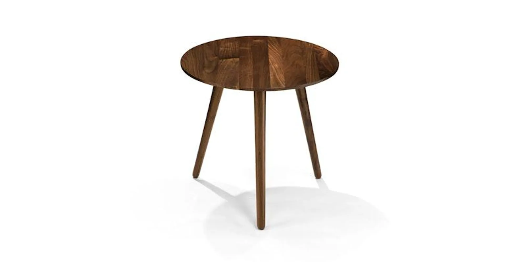 Amoeba Wild Walnut Side Table