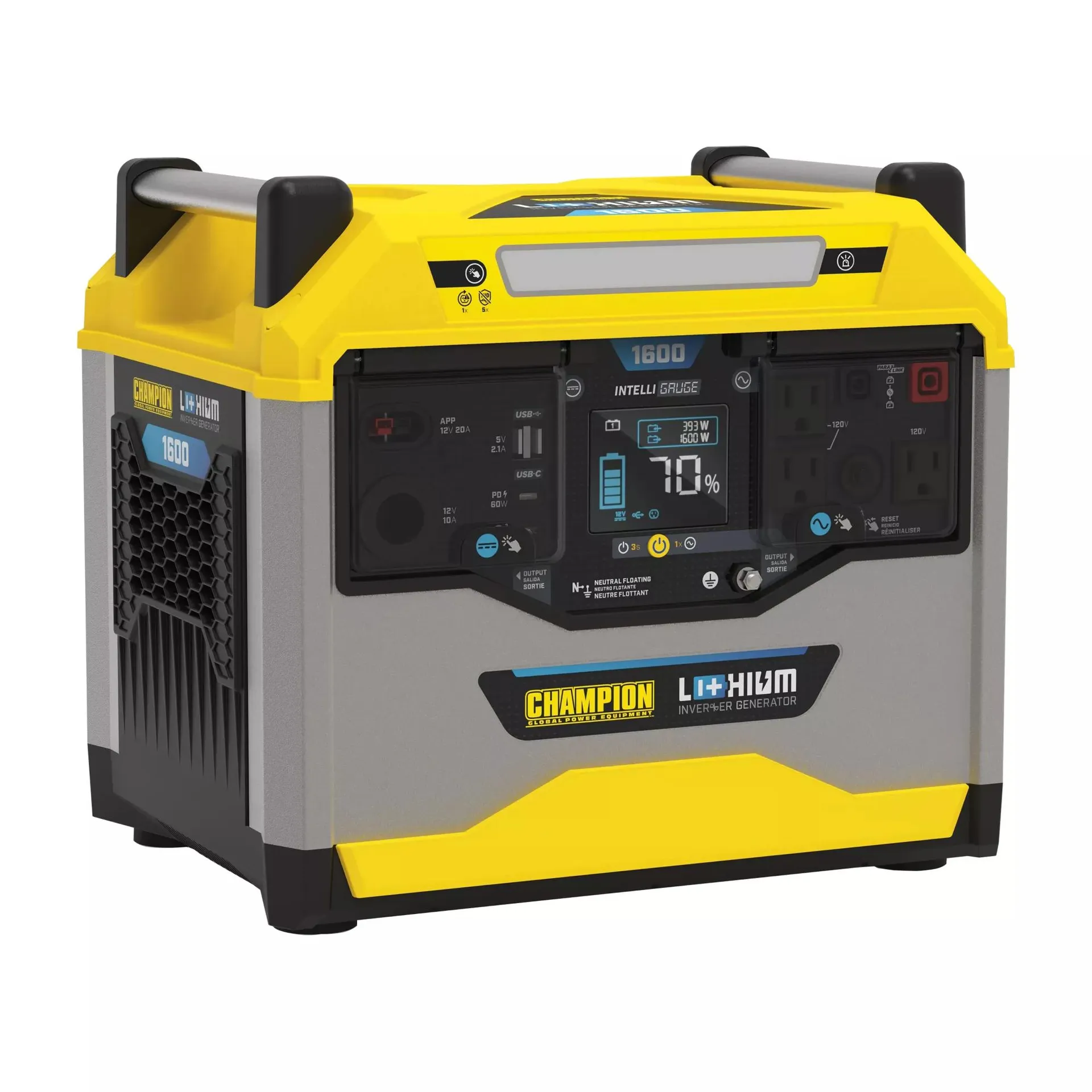 Champion 1638-Wh 3200W Starting/1600W Lithium-Ion Backup Battery for Solar Generator Portable Power Stations