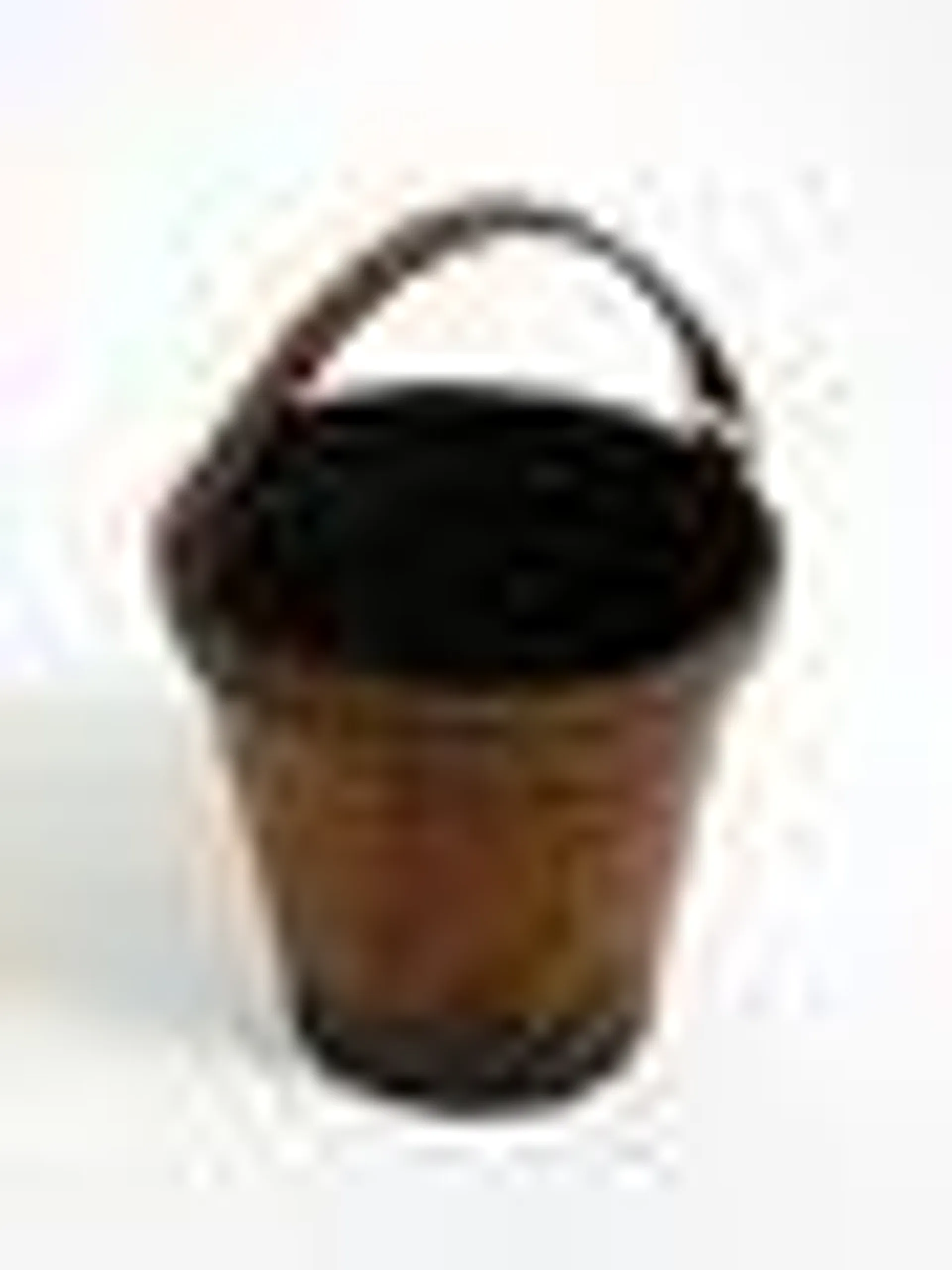 Large Mid-Century Modern Paper Basket in Cowhide, 1960s