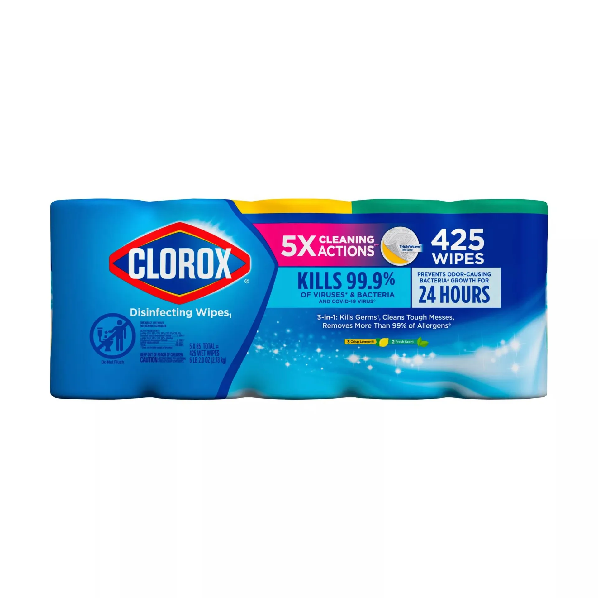 Clorox Disinfecting Wipes Value Pack, 85 ct./5 pk.