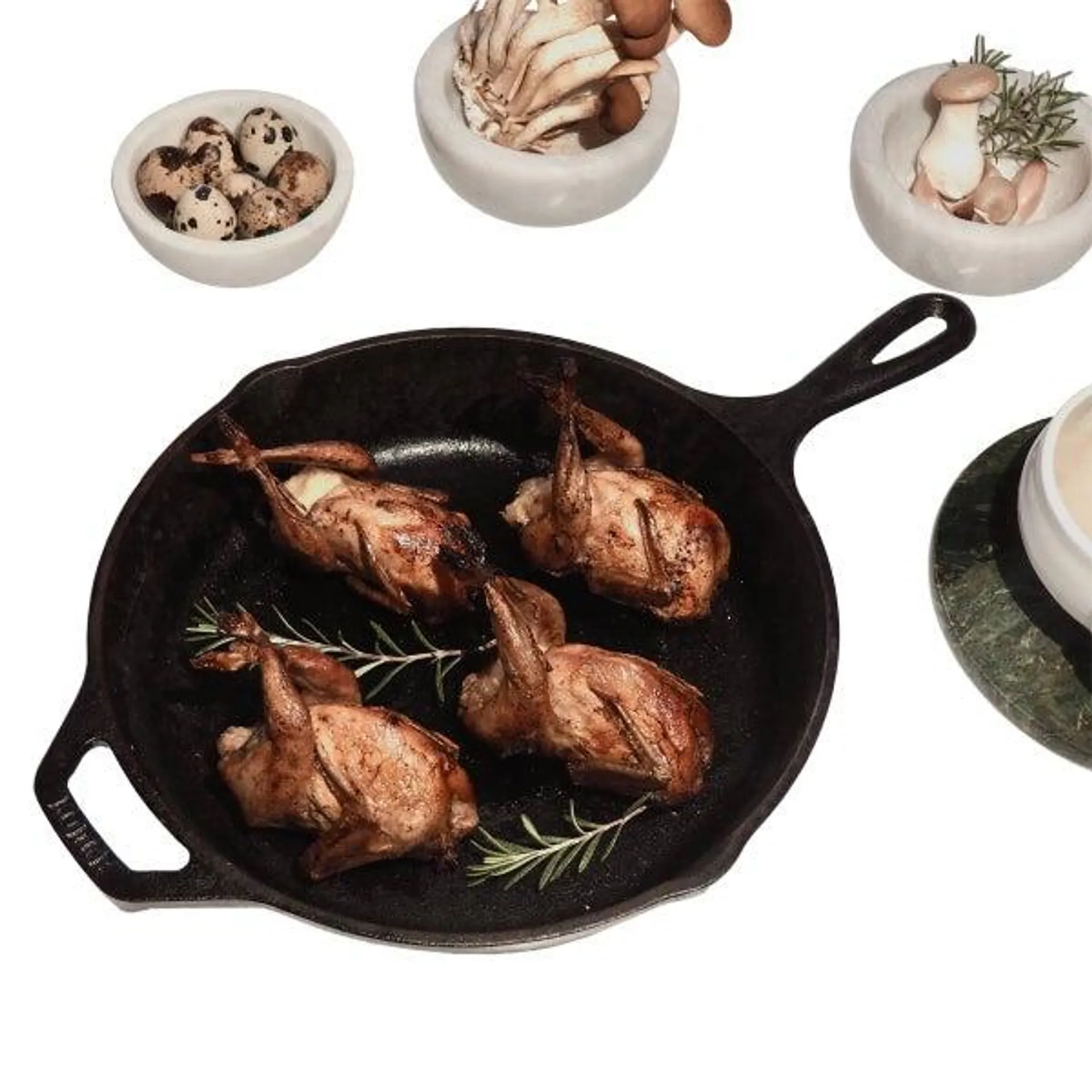 Golden Jumbo Quail, (6/4.3 Oz. Quail Per Tray), 6 Total Trays, 9.75 Lbs. Total