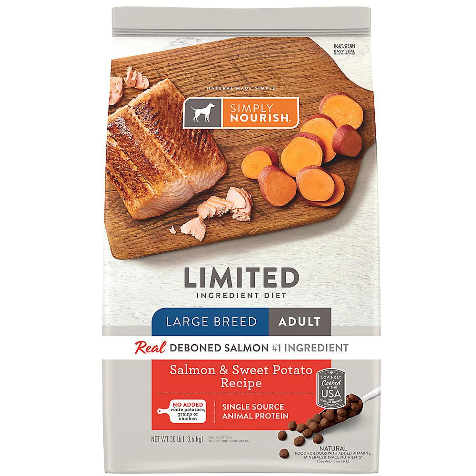 Simply Nourish® Limited Ingredient Diet Large Breed Adult Dry Dog Food - Salmon & Sweet Potato