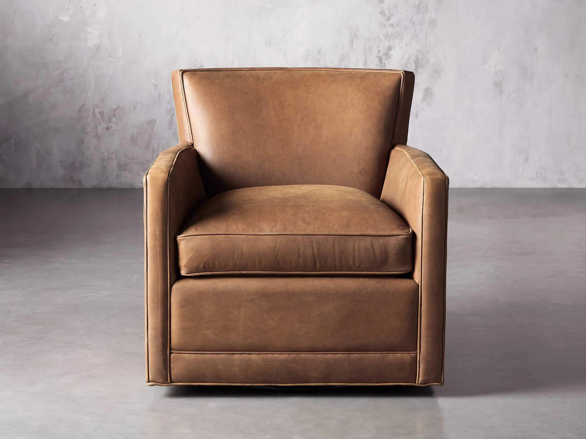 Rudy Leather Swivel Chair