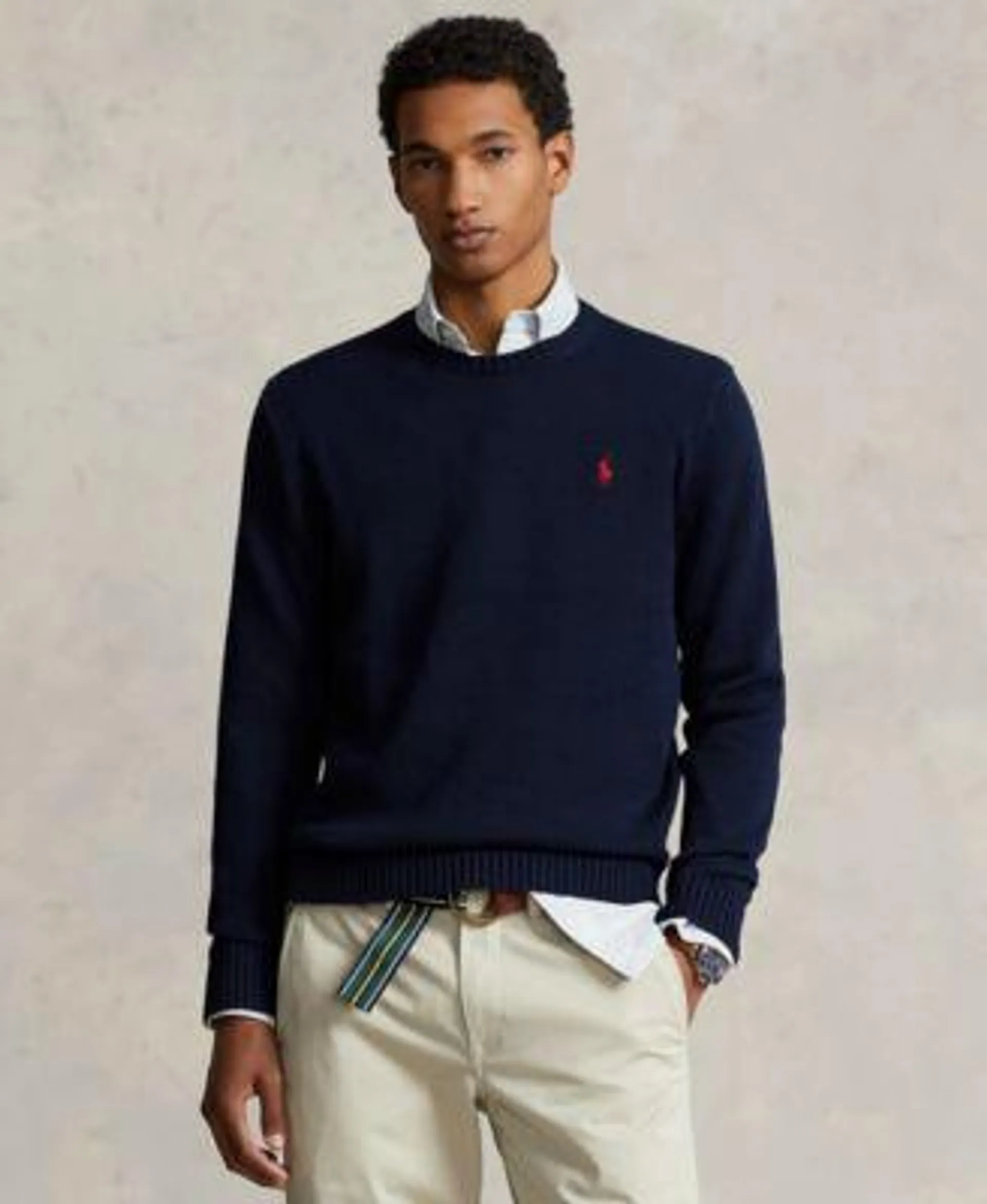 Men's Cotton Crewneck Sweater