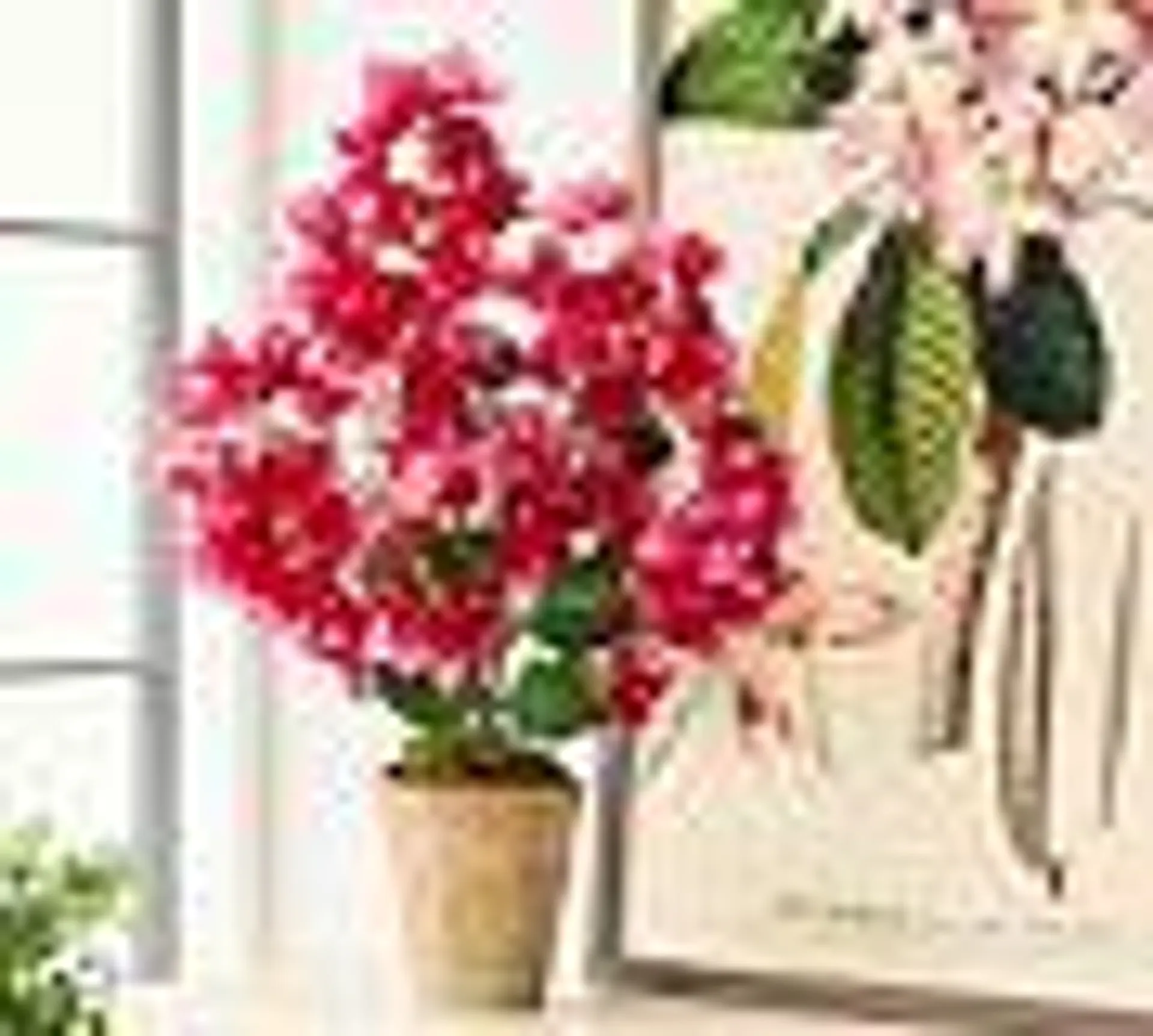 Faux Potted Bougainvillea