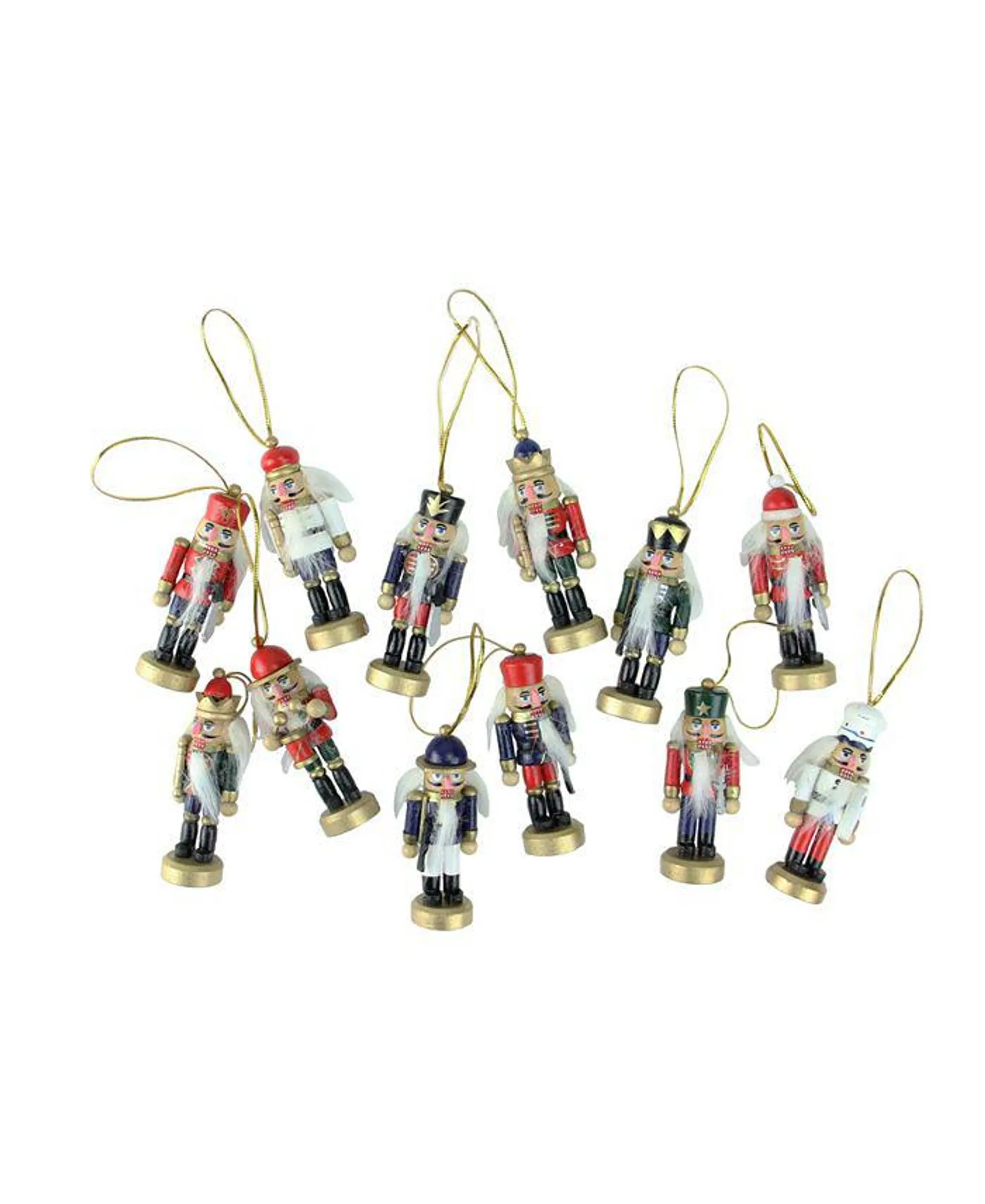 Mini Decorative Christmas Nutcracker Ornaments